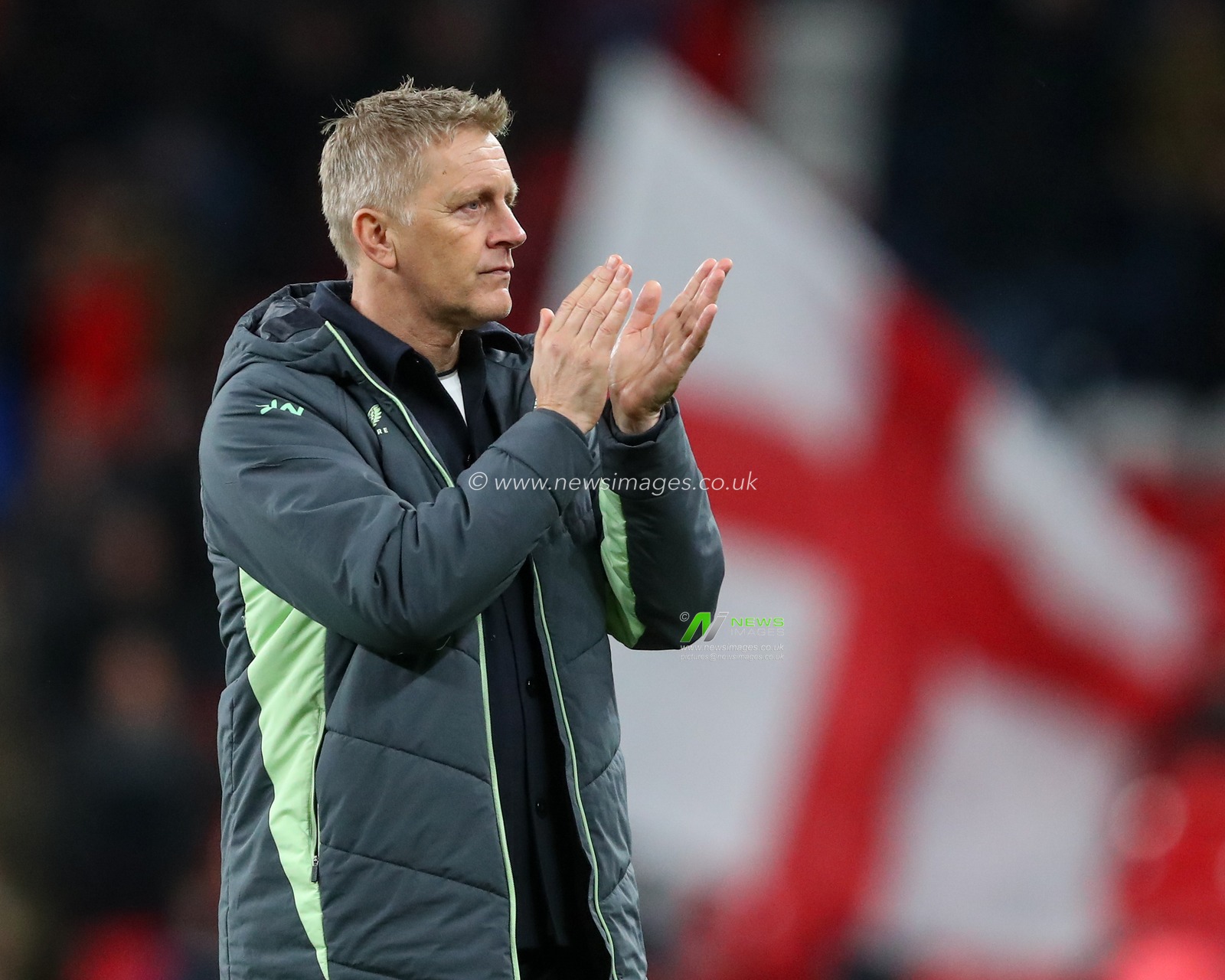 Heimir HallgrÃ­msson head coach of Republic of Ireland applauds the fan after losing 5-0 during the UEFA Nations League, League B - Group 2 match England vs Republic of Ireland at Wembley Stadium, London, United Kingdom, 17th November 2024

(Photo by Gareth Evans/News Images)
