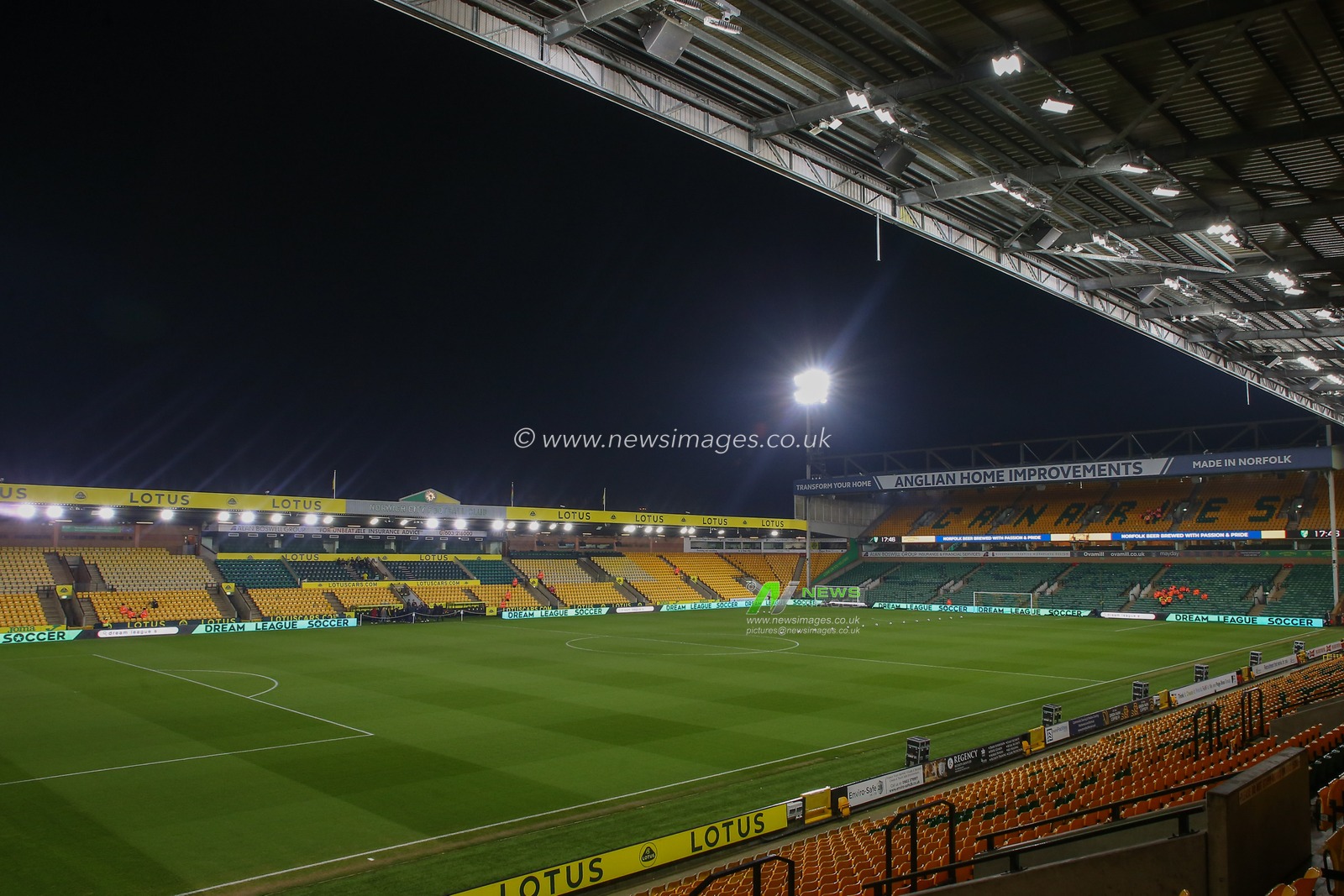 General view inside of Carrow Road, home of Norwich City ahead of the Sky Bet Championship match Norwich City vs Hull City at Carrow Road, Norwich, United Kingdom, 14th February 2023

(Photo by Gareth Evans/News Images)