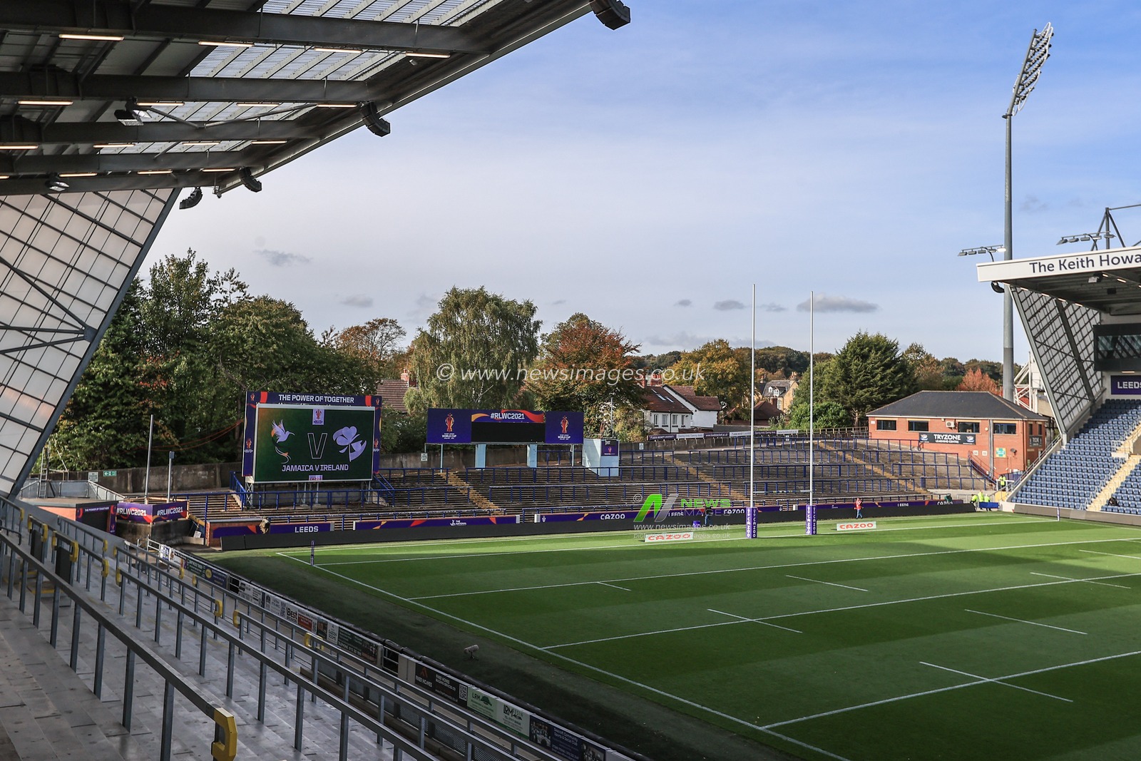 A general view of Headingley Stadium ahead of the Rugby League World Cup 2021 match Jamaica vs Ireland at Headingley Stadium, Leeds, United Kingdom, 16th October 2022

(Photo by Mark Cosgrove/News Images)