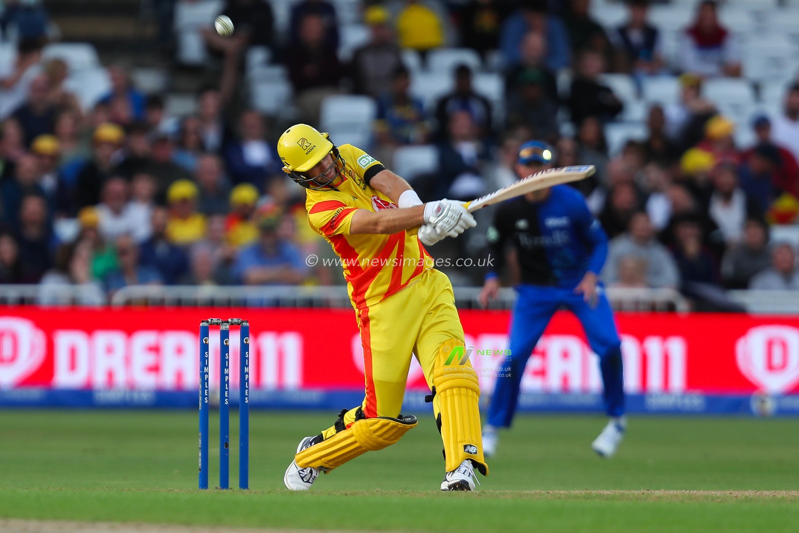 Joe Root of Trent Rockets hits the ball for four runs during the The Hundred match Trent Rockets vs London Spirit at Trent Bridge, Nottingham, United Kingdom, 7th August 2024

(Photo by Izzy Poles/News Images)