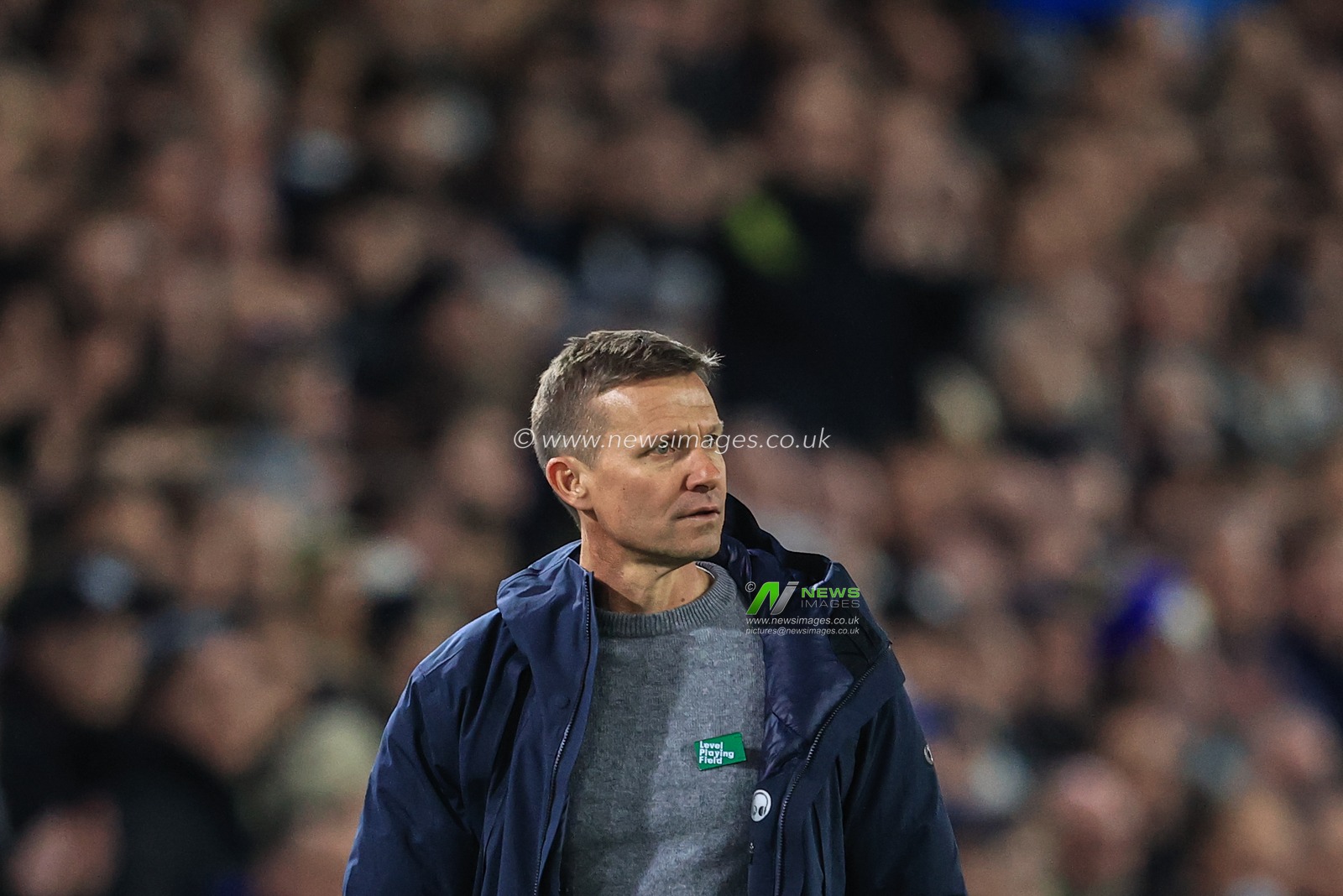 Jesse Marsch manager of Leeds United during the game