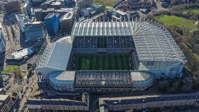 An aerial view of St James’ Park during the Emirates FA Cup 5th Round  match Newcastle Untied vs Manchester City at St. James's Park, Newcastle, United Kingdom on 07 March 2026

(Photo by Mark Cosgrove/News Images)