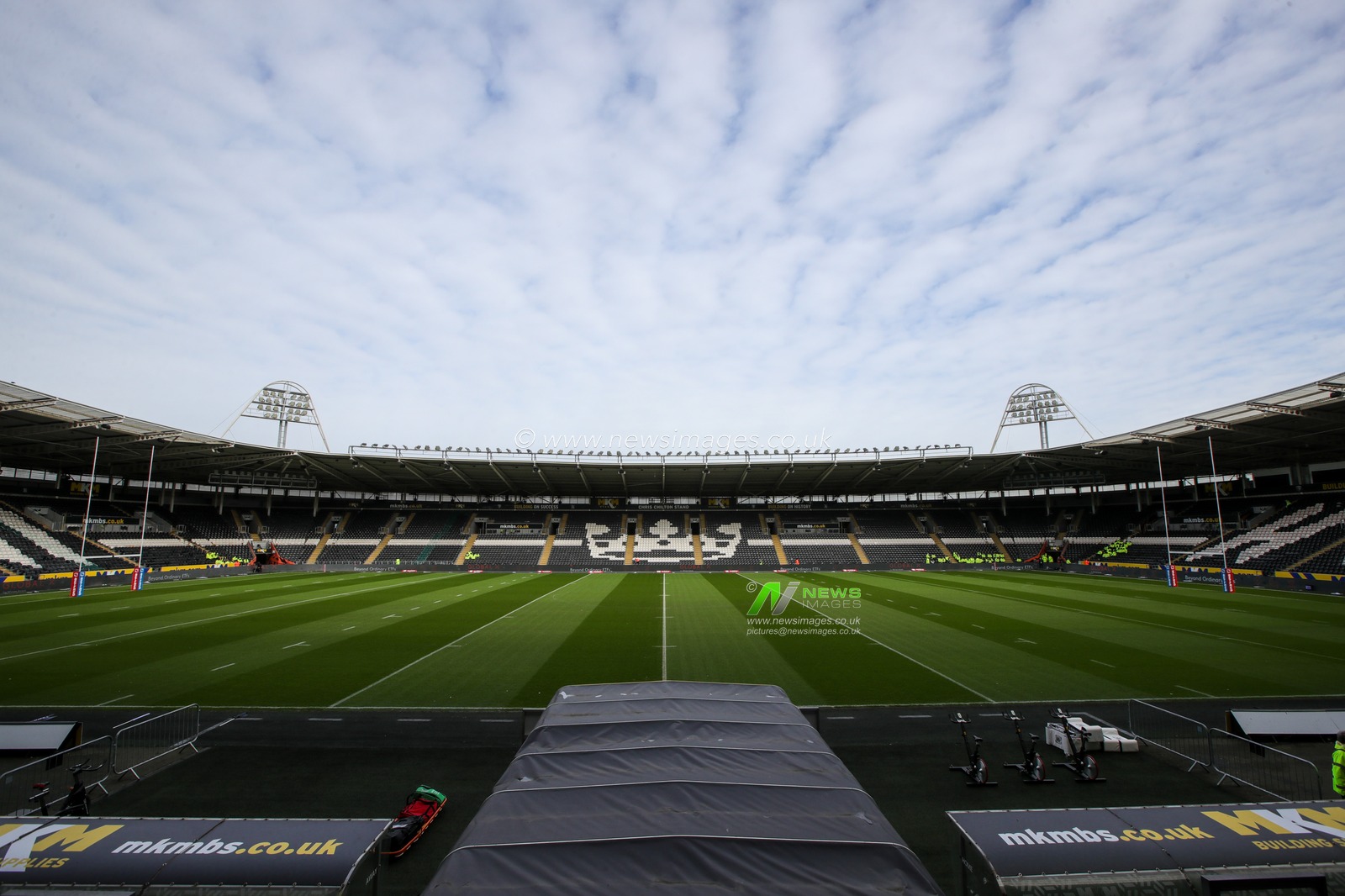 General view inside The MKM Stadium ahead of the Betfred Super League Round 4 match Hull FC vs Salford Red Devils at MKM Stadium, Hull, United Kingdom, 11th March 2023

(Photo by James Heaton/News Images)
