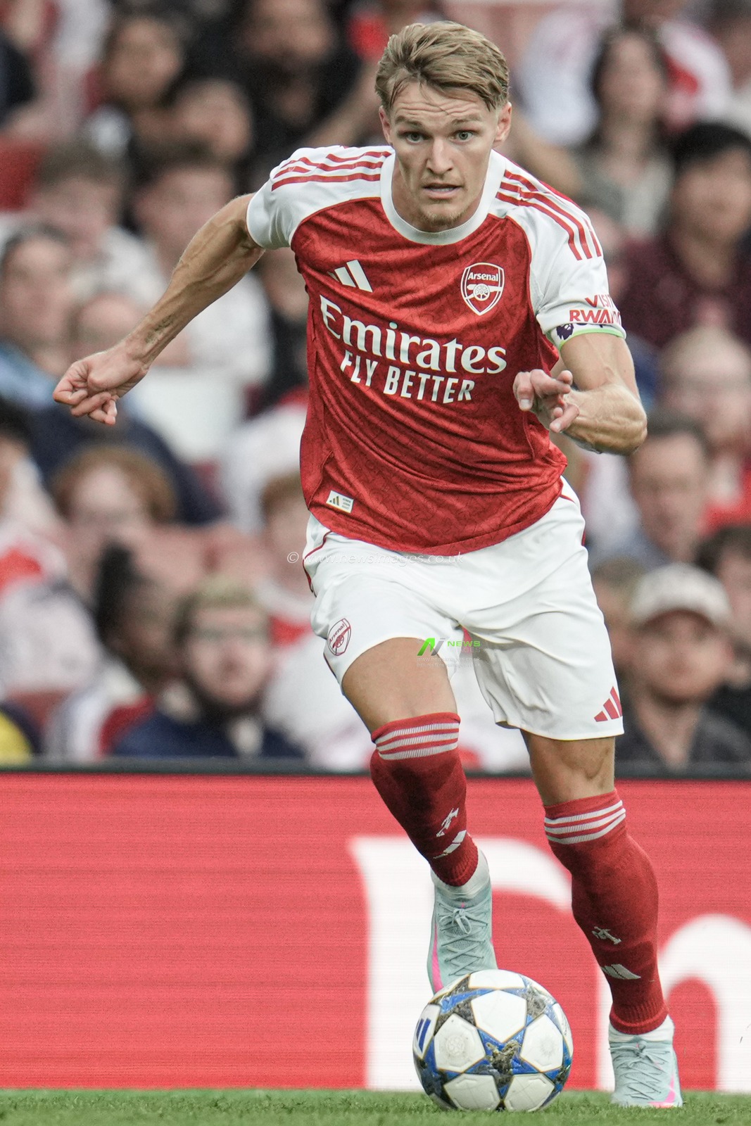 Martin Ødegaard of Arsenal during the Pre-season friendly match Arsenal vs Villarreal at Emirates Stadium, London, United Kingdom, 6th August 2025

(Photo by Harvey Murphy/News Images)