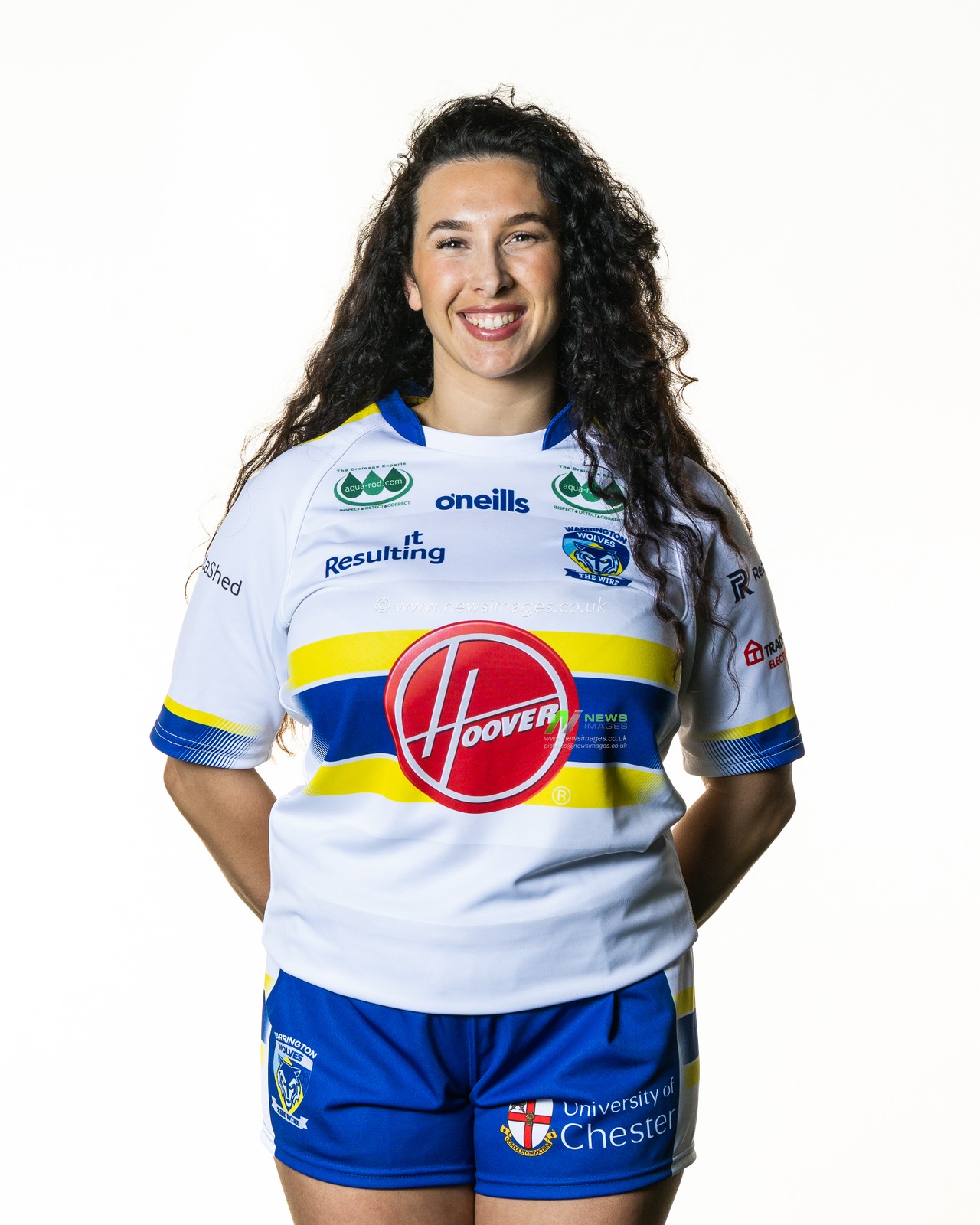 Warrington Wolves women's headshot at Training facility, University of Chesterâ€™s Warrington campus, 31st March 2023

(Photo by Craig Thomas/News Images)