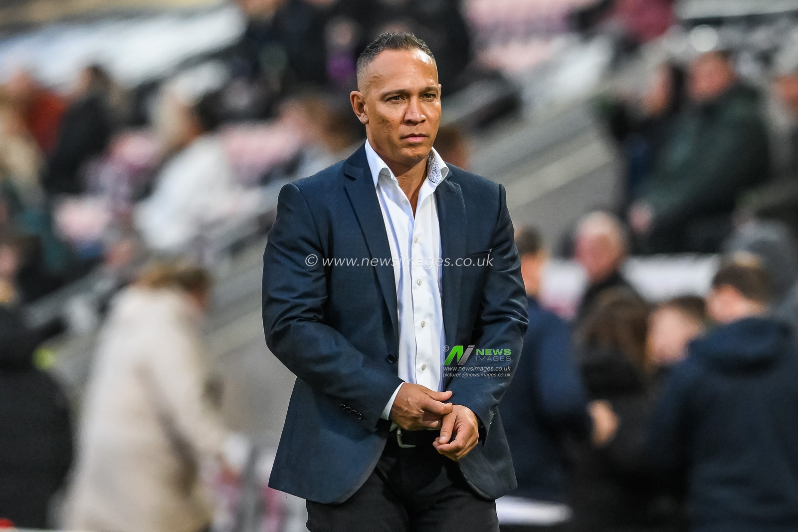 Adrian Lam Head Coach of Leigh Leopards  ahead of the Betfred Super League Round 7 match Leigh Leopards vs Wigan Warriors at Leigh Sports Village, Leigh, United Kingdom, 30th March 2023

(Photo by Craig Thomas/News Images)
