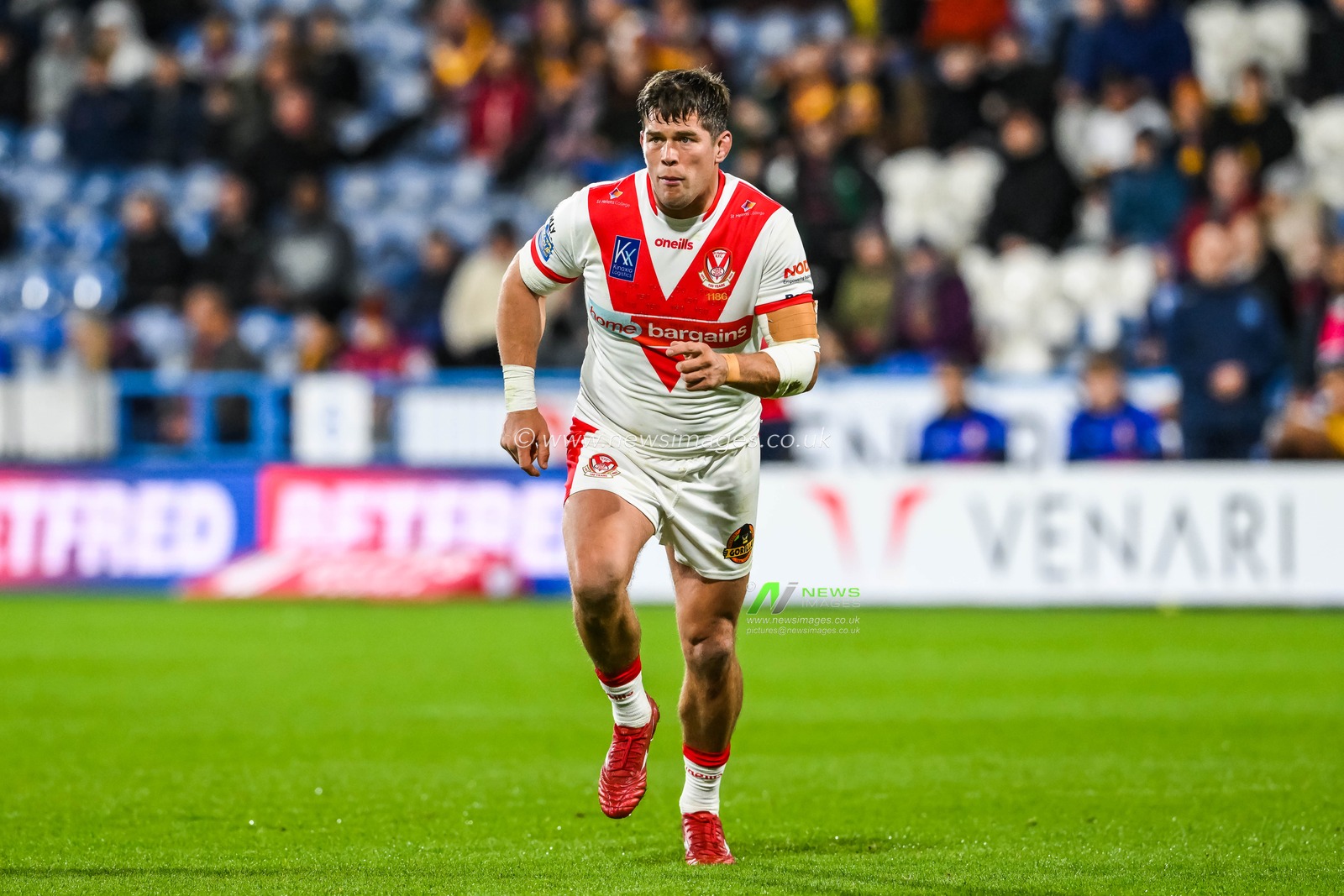 Louie McCarthy-Scarsbrook #15 of St Helens during the Betfred Super League Round 6 match Huddersfield Giants vs St Helens at John Smith's Stadium, Huddersfield, United Kingdom, 23rd March 2023

(Photo by Craig Thomas/News Images)