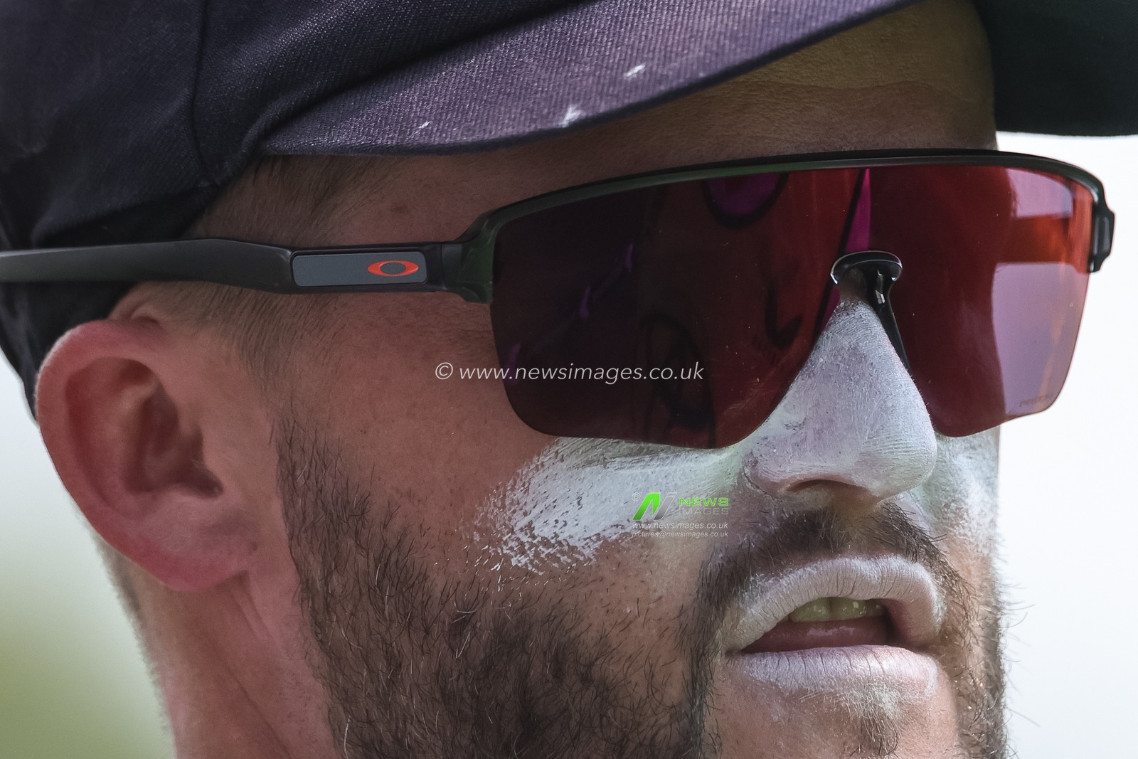 Ben Duckett of England wearing sun protection to his face during the 3rd Rothesay Test Match Day 2 match England vs New Zealand at Trent Bridge, Nottingham, United Kingdom on 26 June 2026

(Photo by Mark Cosgrove/News Images)