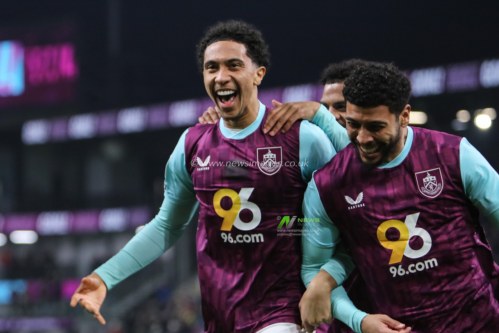 Bashir Humphreys of Burnley celebrates after making it 1-0 during the Sky Bet Championship match Burnley vs Hull City at Turf Moor, Burnley, United Kingdom, 12th February 2025

(Photo by Jorge Horsted/News Images)