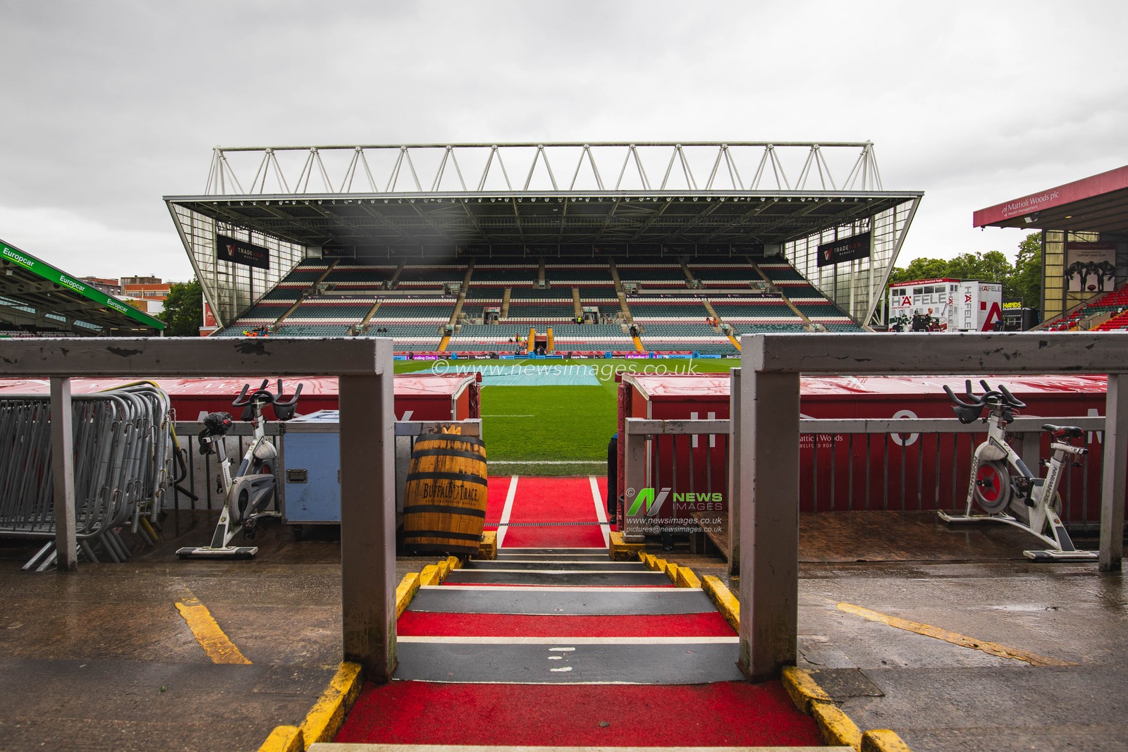 Mattioli Woods Welford Road Stadium before the Gallagher Premiership Play-off Semi-final Leicester Tigers vs Sale Sharks at Mattioli Woods Welford Road Stadium, Leicester, United Kingdom, 7th June 2025

(Photo by Craig Evans/News Images)