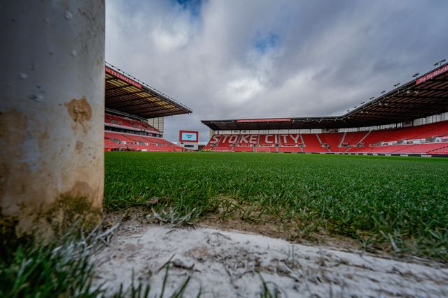 A general view of the pitch and stands during the Sky Bet Championship match Stoke City vs Sheffield Wednesday at Bet365 Stadium, Stoke On Trent, United Kingdom on 03 April 2026

(Photo by Maynard Manyowa/News Images)