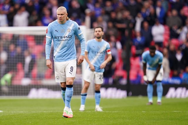 Erling Haaland of Manchester City during the Emirates FA Cup Final match Chelsea vs Manchester City at Wembley Stadium, London, United Kingdom on 16 May 2026

(Photo by Harvey Murphy/News Images)