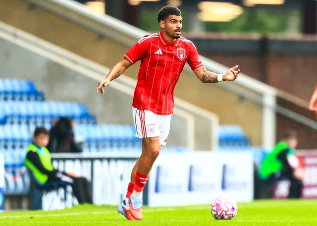 Morgan Gibbs-White of Nottingham Forest on the ball during the Pre-season friendly match Nottingham Forest vs Monaco at SMH Group Stadiumact Stadium, Chesterfield, United Kingdom, 19th July 2025

(Photo by Richard Bierton/News Images)
