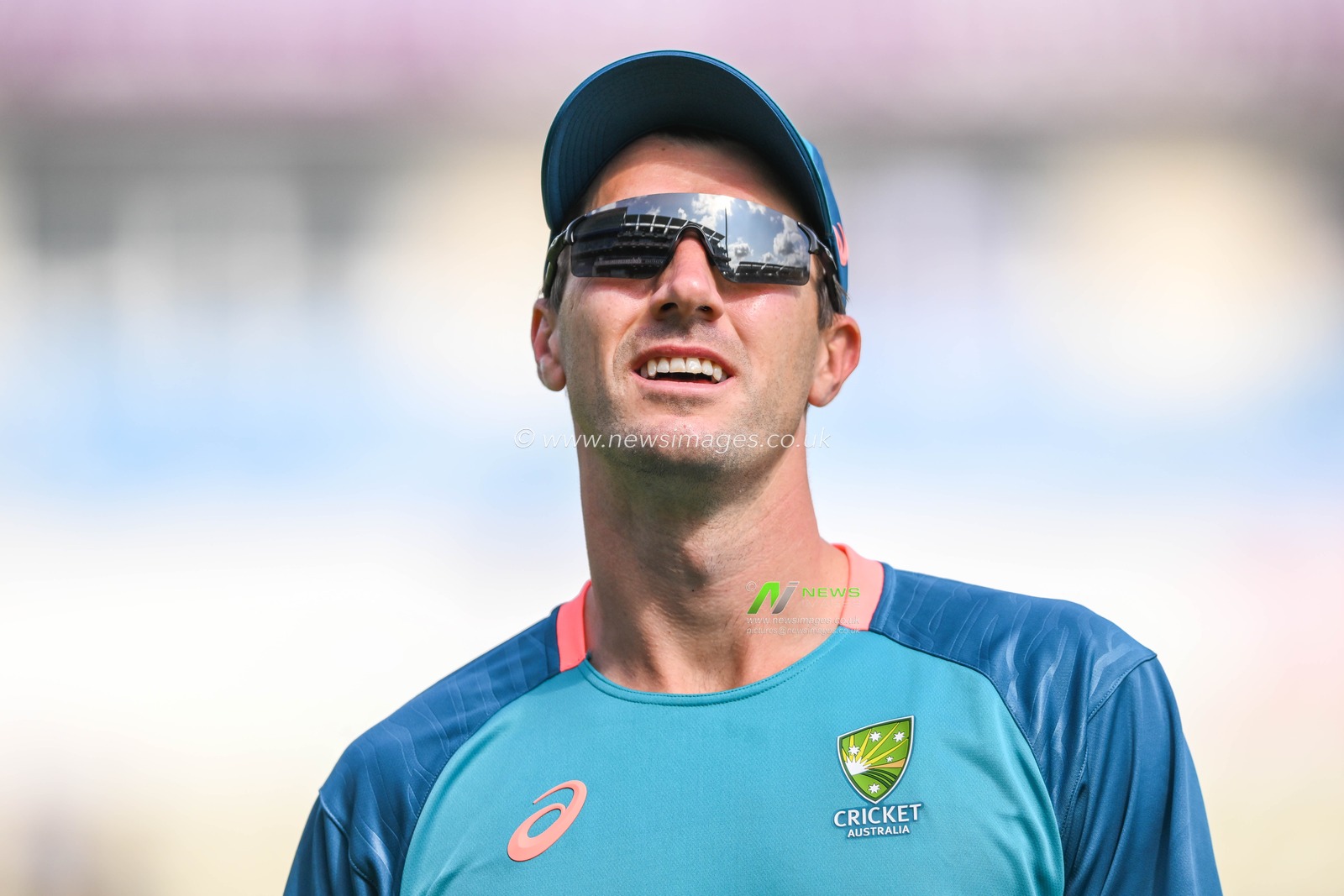 Pat Cummings of Australia during the pre match warm up during the LV= Insurance Ashes Test Series Day 4 match England vs Australia at Edgbaston, Birmingham, United Kingdom, 19th June 2023

(Photo by Craig Thomas/News Images)