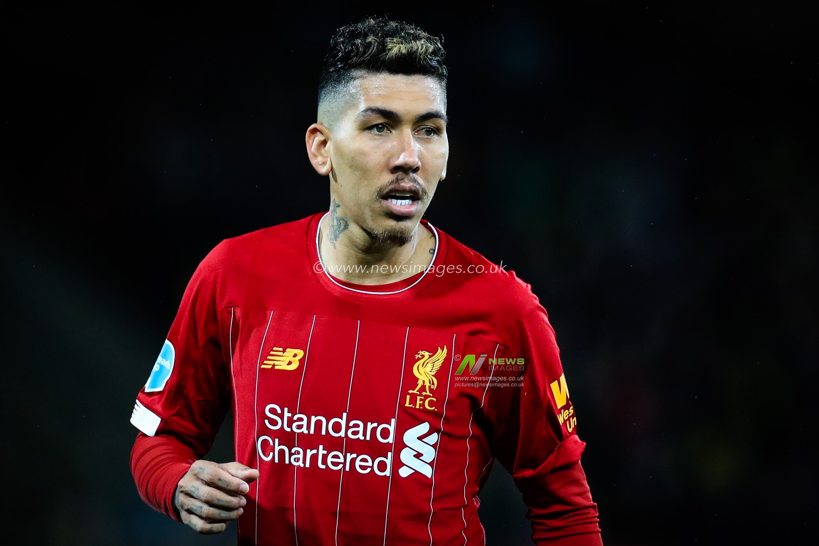 15th February 2020, Carrow Road, Norwich, England; Premier League, Norwich City v Liverpool : Roberto Firmino (9) of Liverpool