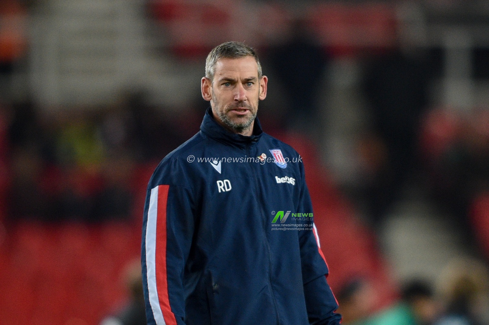 4th November 2019, Bet365 Stadium, Stoke-on-Trent, England; Sky Bet Championship, Stoke City v West Bromwich Albion : Rory Delop 1st team coach and caretaker manager of Stoke City during the pre match warm up.

Credit: Richard Long/News Images