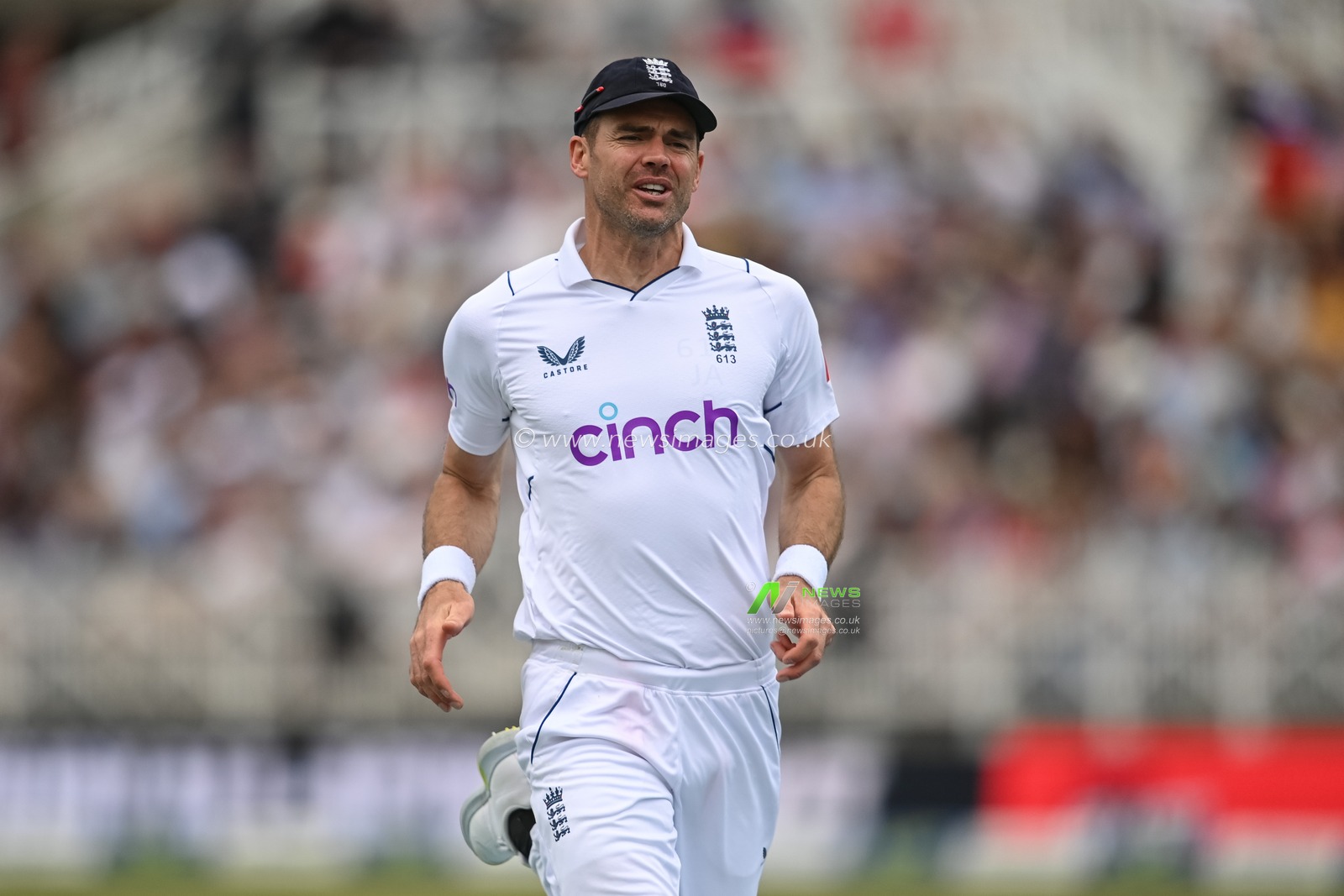 James Anderson of England during the game