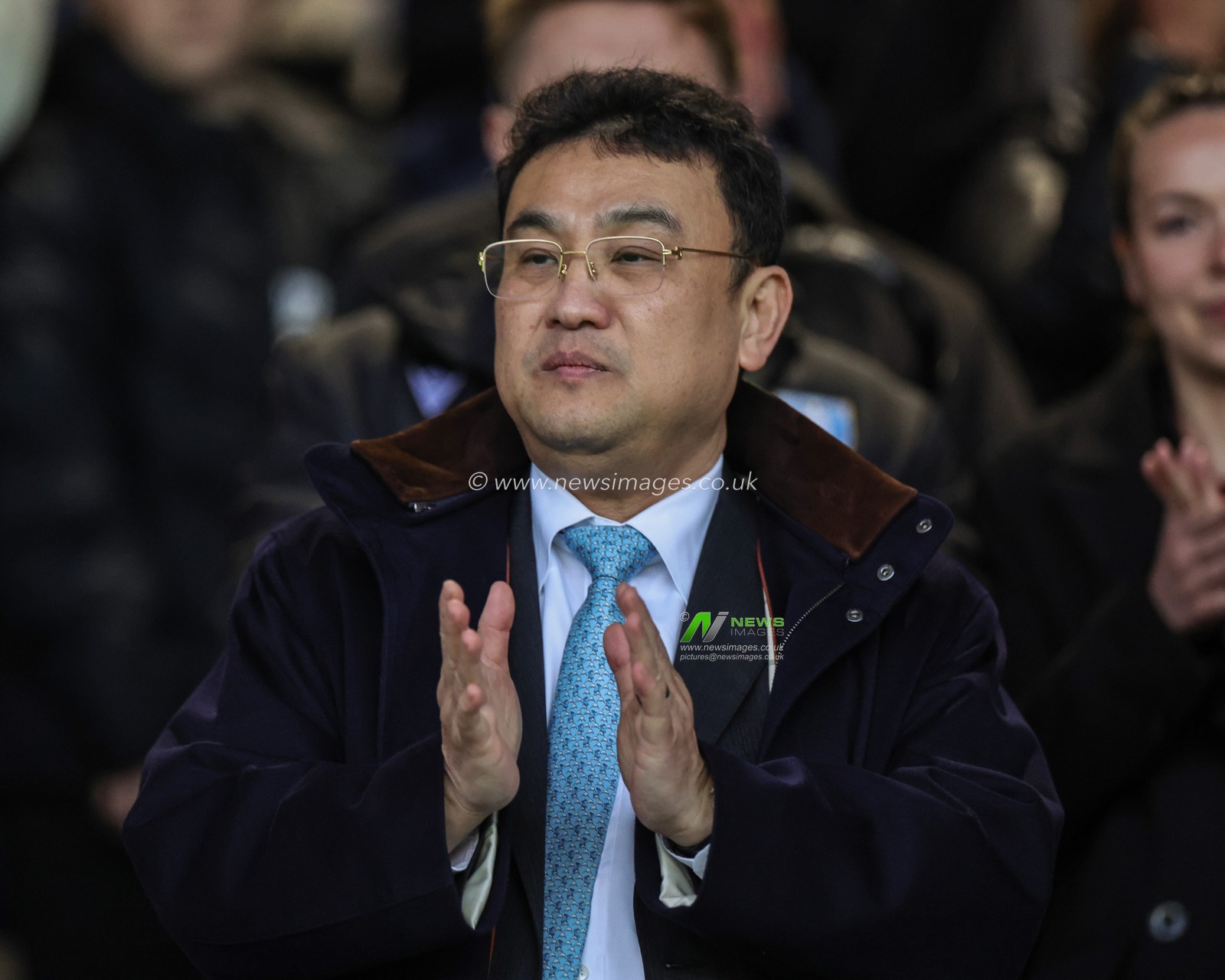 Dejphon Chansiri Sheffield Wednesday owner applauds the players during the Sky Bet League 1 Play-Offs match Peterborough vs Sheffield Wednesday at Weston Homes Stadium, Peterborough, United Kingdom, 12th May 2023

(Photo by Mark Cosgrove/News Images)