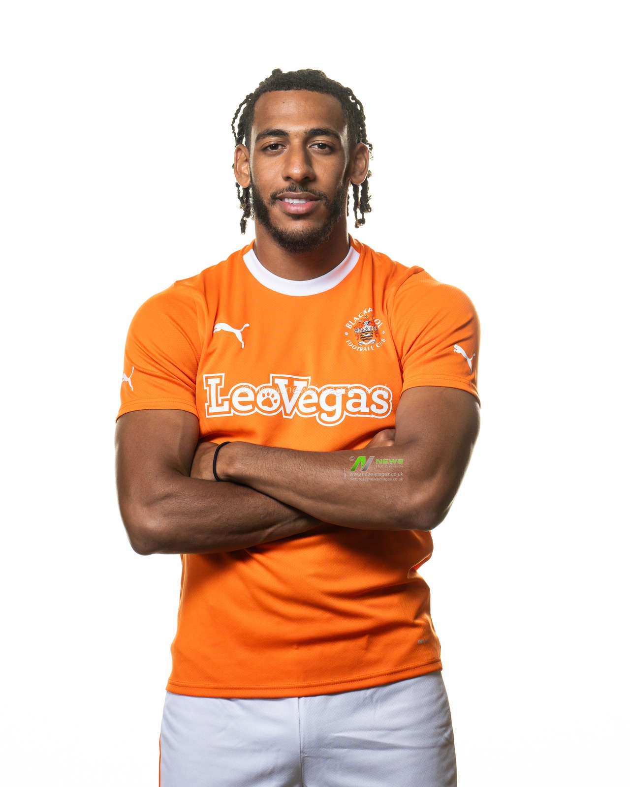 Blackpool Squad Headshots at Bloomfield Road, Blackpool, United Kingdom, 27th July 2023

(Photo by Craig Thomas/News Images)