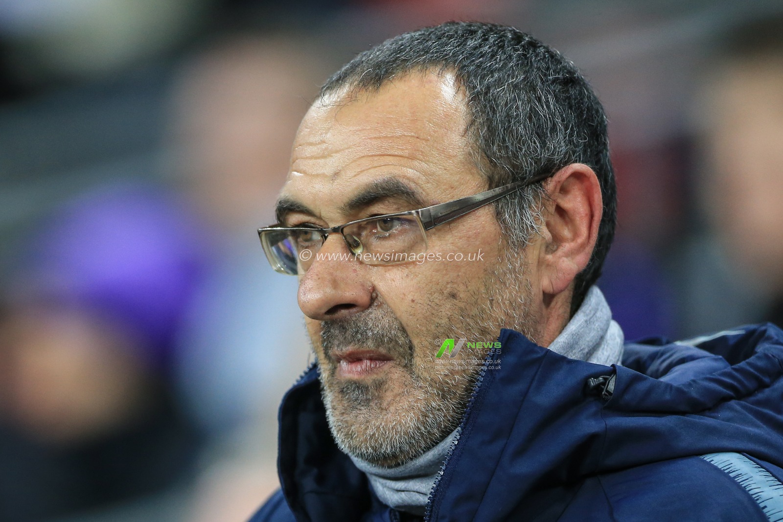 8th January 2019, Wembley, London, England; Carabao EFL Cup, Semi-Final, Tottenham vs Chelsea ; Maurizio Sarri manager of Chelsea 


Credit: Mark Cosgrove/News Images

English Football League images are subject to DataCo Licence