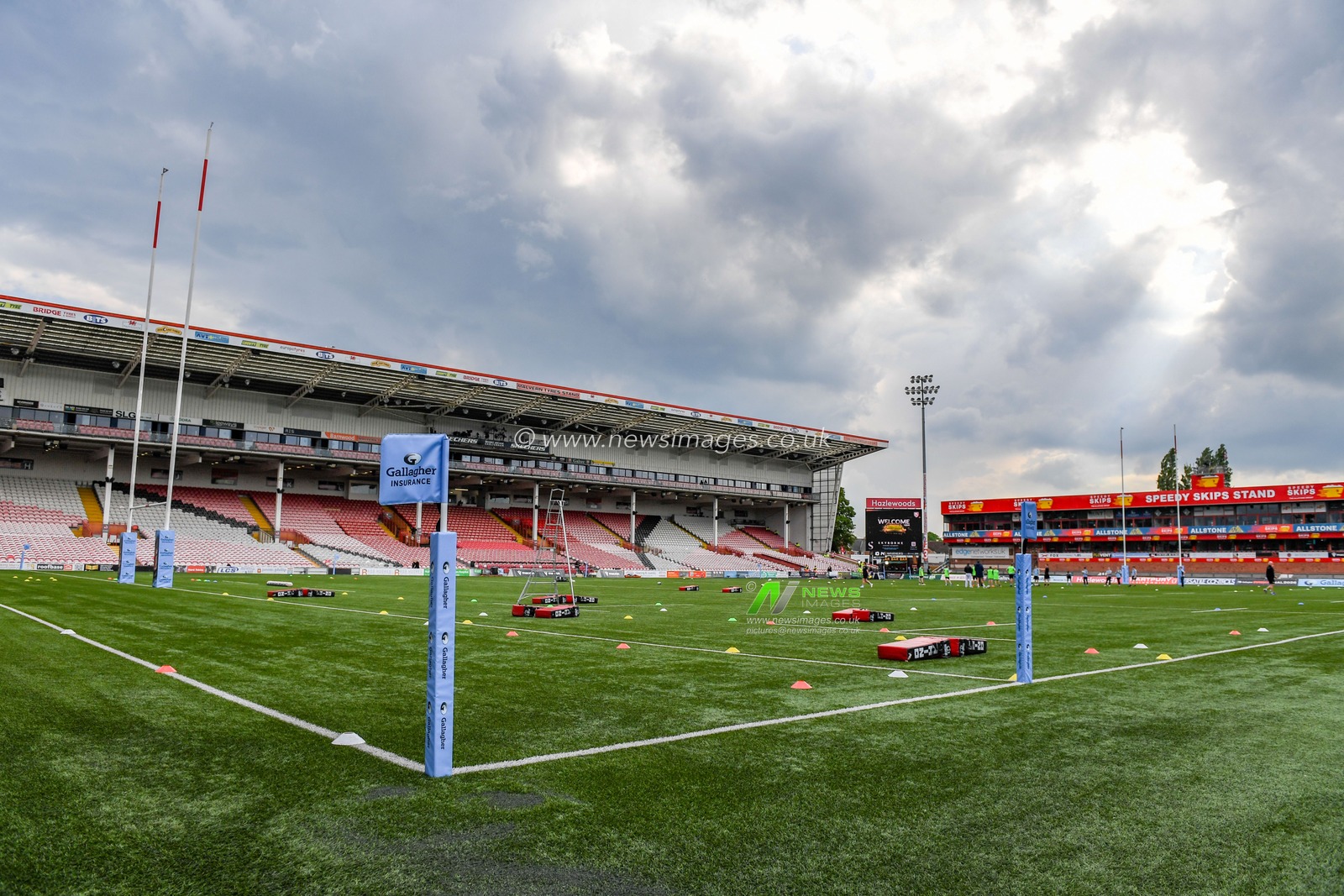 General view of Kingsholm Stadium during the Gallagher Premiership match Gloucester vs Sale Sharks at Kingsholm Stadium, Gloucester, United Kingdom on 08 May 2026

(Photo by Alex Williamson/News Images)