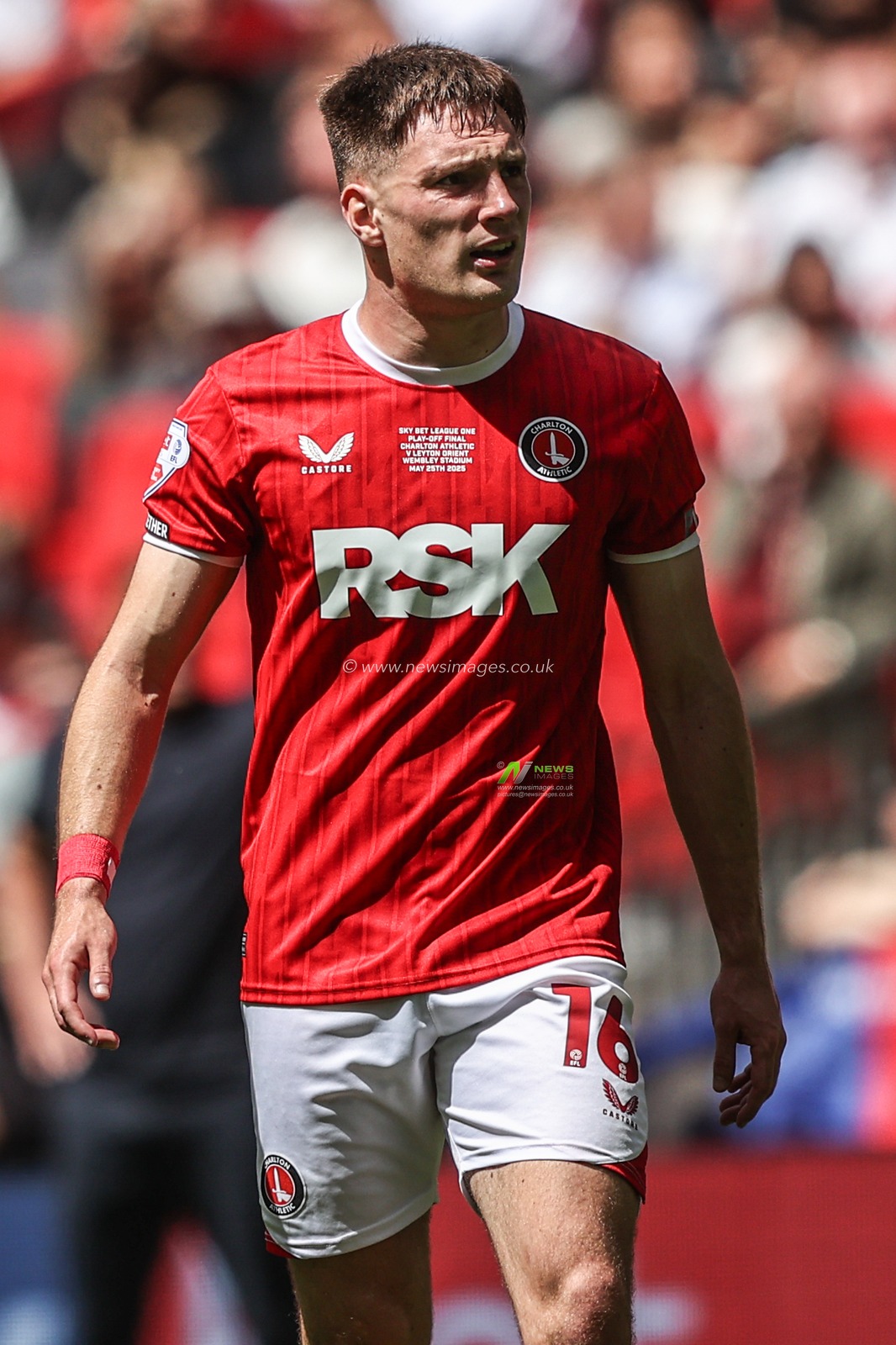 Josh Edwards of Charlton Athletic during the Sky Bet League 1 Playoff Final match Charlton Athletic vs Leyton Orient at Wembley Stadium, London, United Kingdom, 25th May 2025

(Photo by Alfie Cosgrove/News Images)