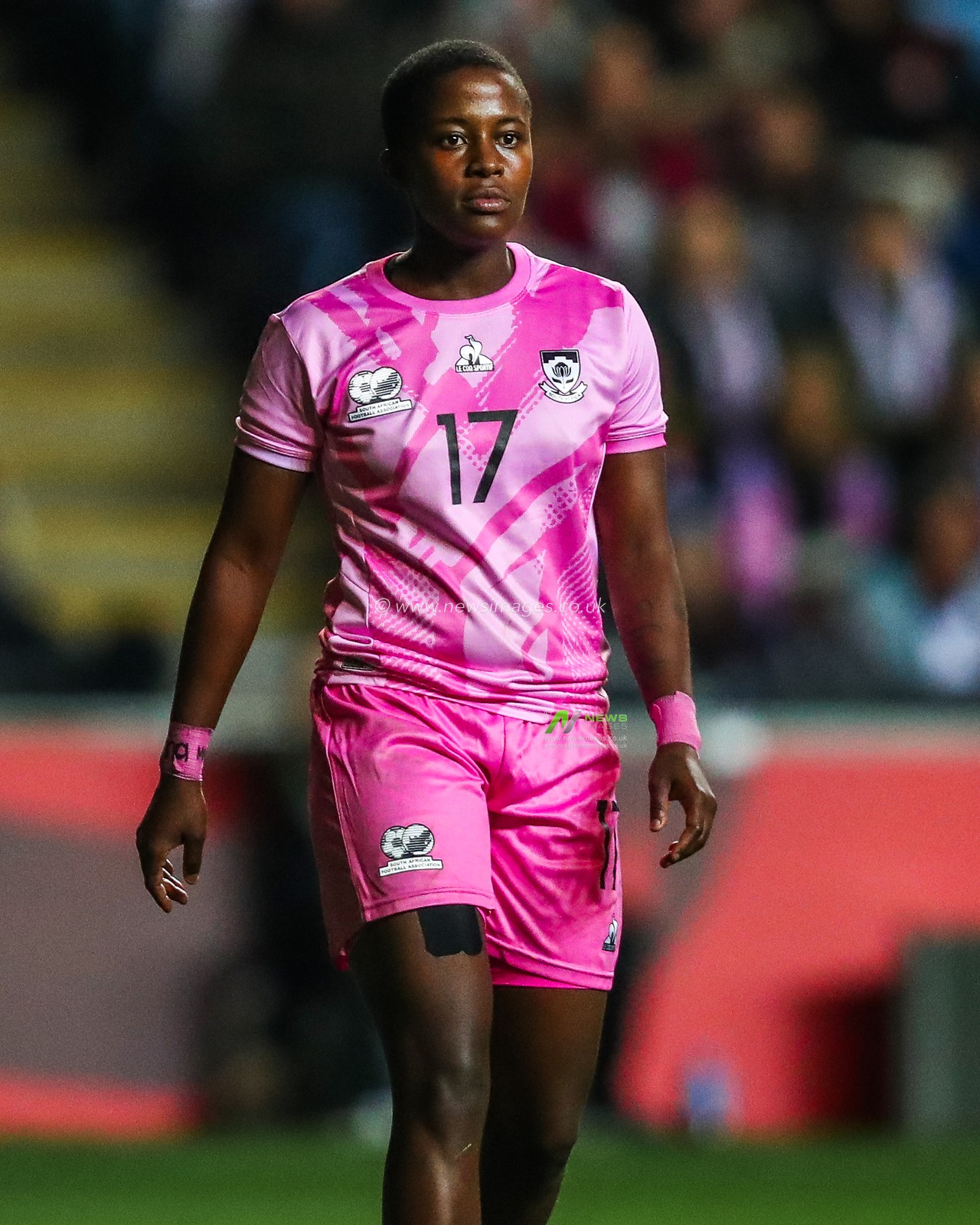 Tiisetso Makhubela of South Africa looks on during the Women's International Friendly match England Women vs South Africa Women at Coventry Building Society Arena, Coventry, United Kingdom, 29th October 2024

(Photo by Izzy Poles/News Images)