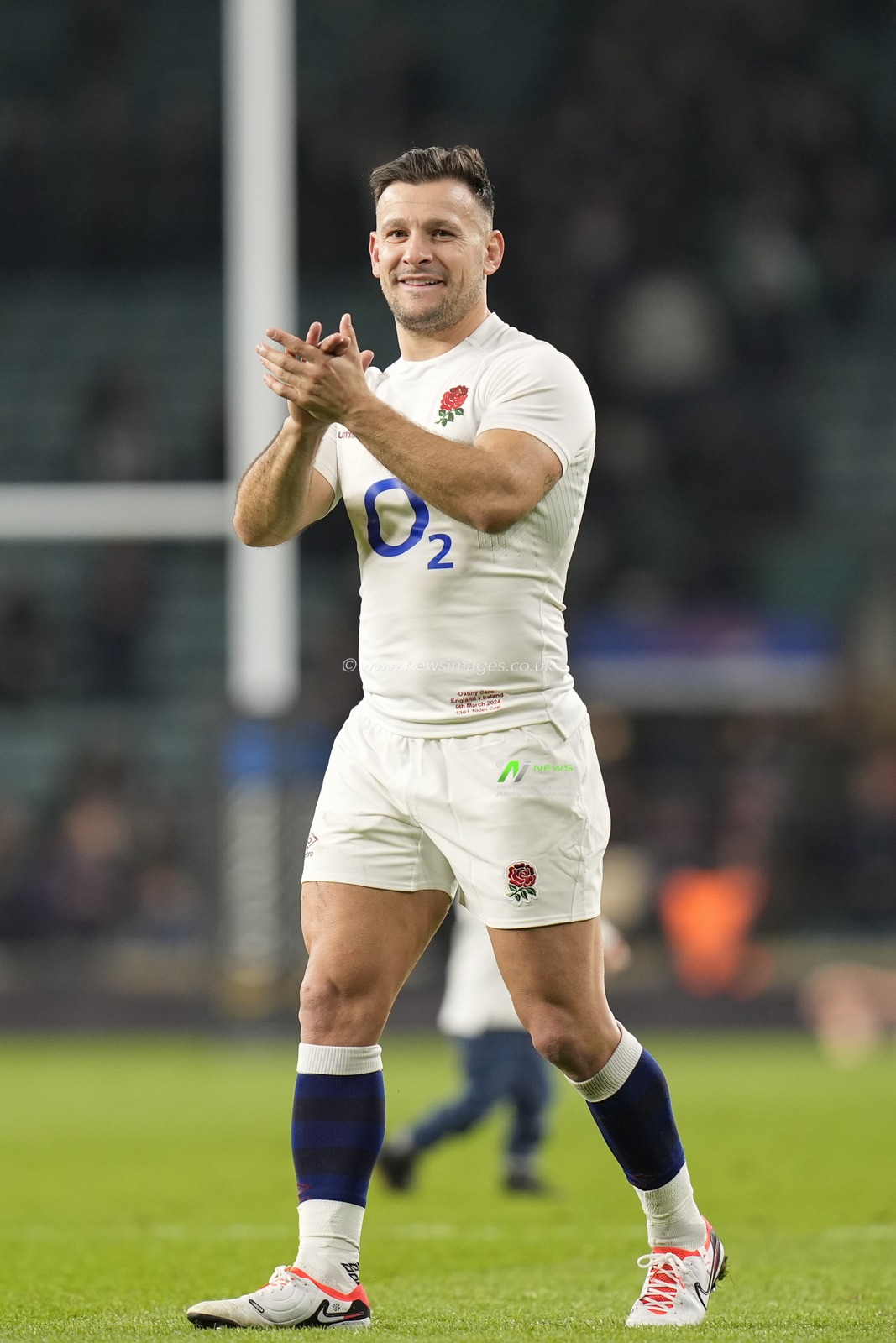 Danny Care of England salutes the fans after the 2024 Guinness 6 Nations match England vs Ireland at Twickenham Stadium, Twickenham, United Kingdom, 9th March 2024

(Photo by Steve Flynn/News Images)
