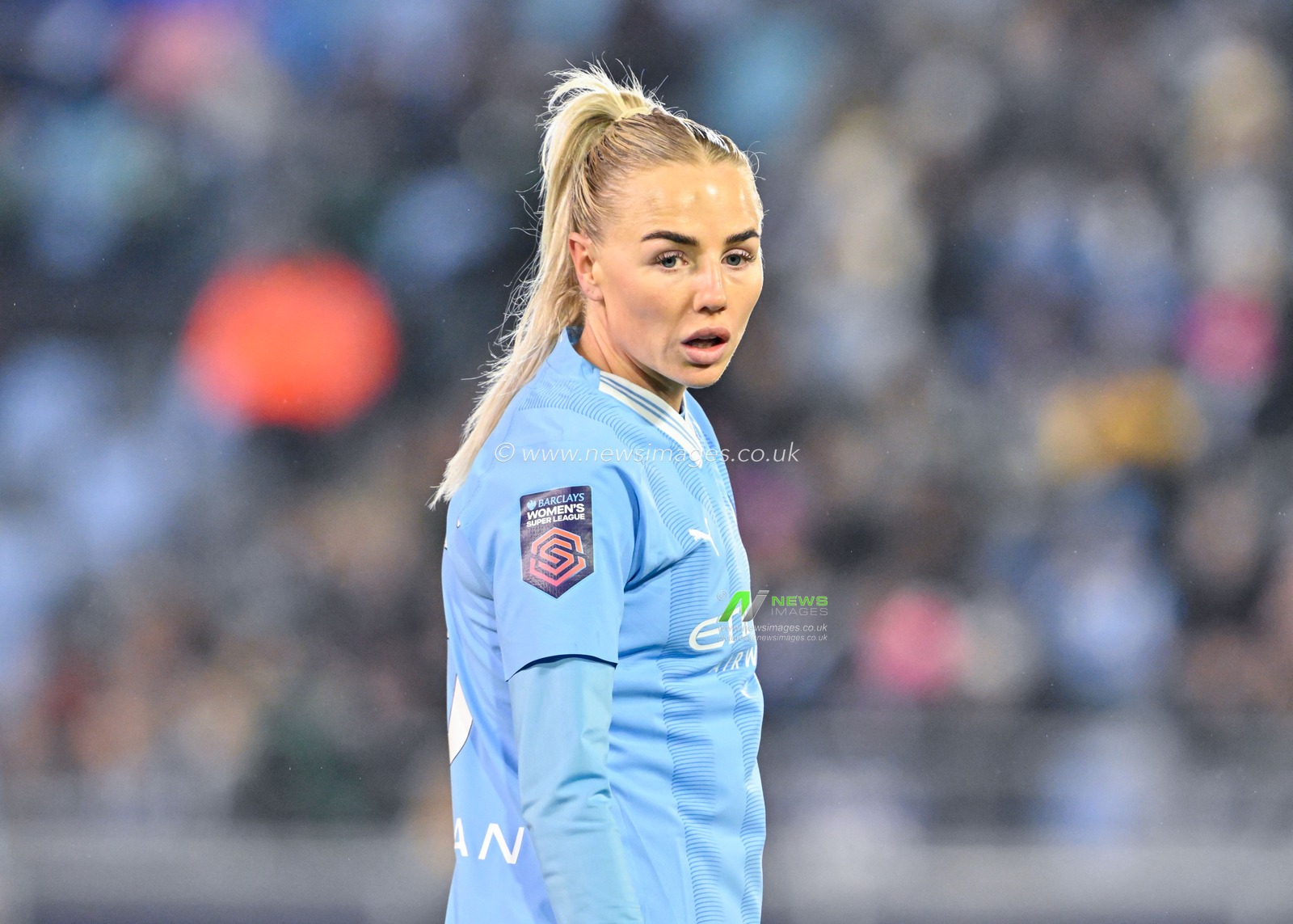 Alex Greenwood of Manchester City Women, during the FA Women's League Cup Semi-Final match Manchester City Women vs Chelsea FC Women at Joie Stadium, Manchester, United Kingdom, 7th March 2024

(Photo by Cody Froggatt/News Images)