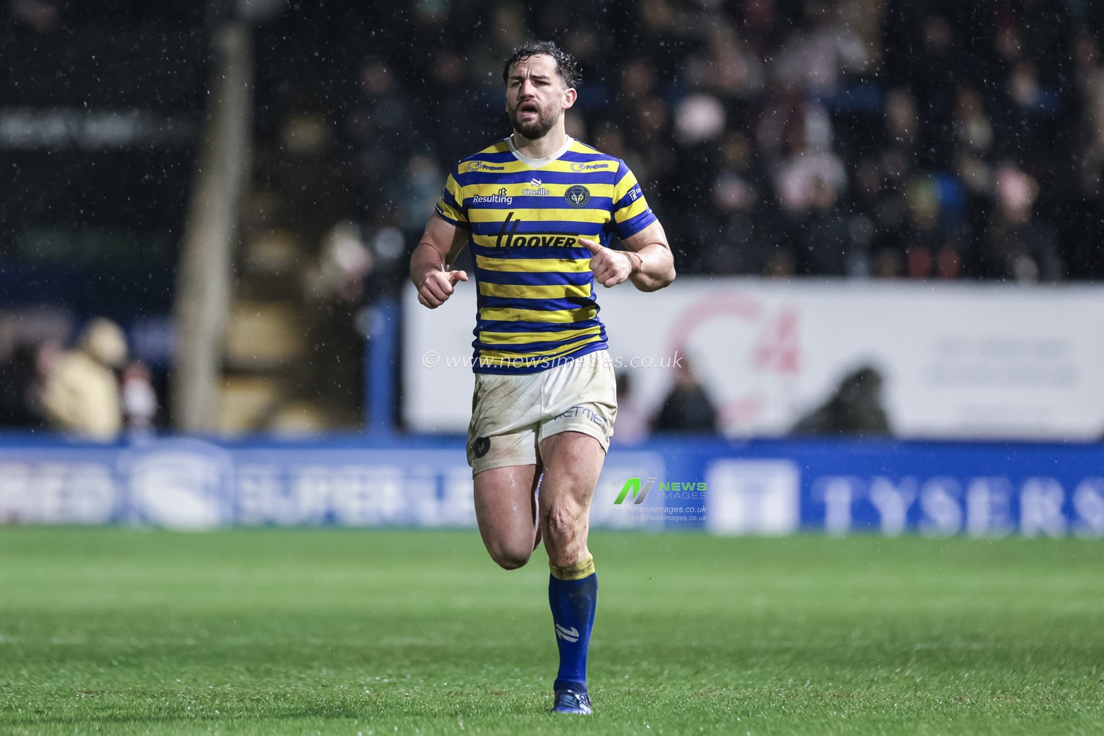 Toby King of Warrington Wolves during the Pre Season match Warrington Wolves vs Leigh Leopards at Halliwell Jones Stadium, Warrington, United Kingdom, 30th January 2026

(Photo by Mark Cosgrove/News Images)