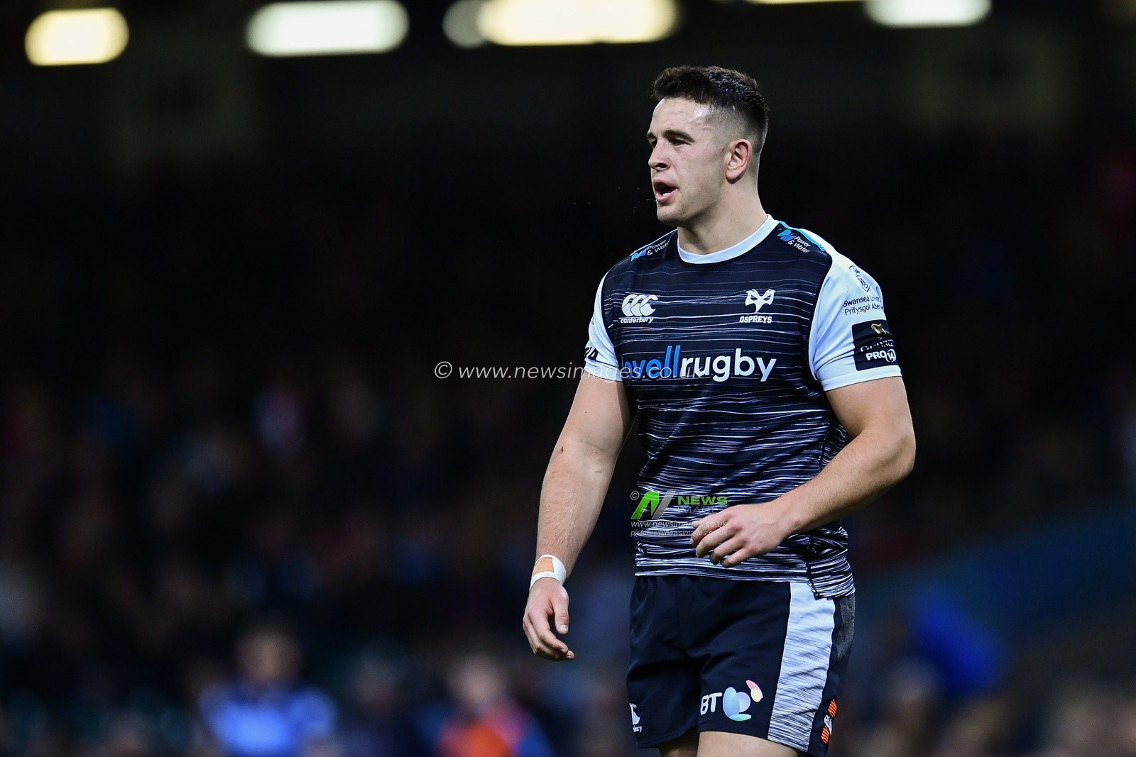27th April 2019 , Principality Stadium , Cardiff, Wales ; Guinness pro 14â€™s, Round 21, Cardiff Blues Vs Ospreys ; Owen Watkin of Ospreys

Credit:  Craig Thomas/News Images