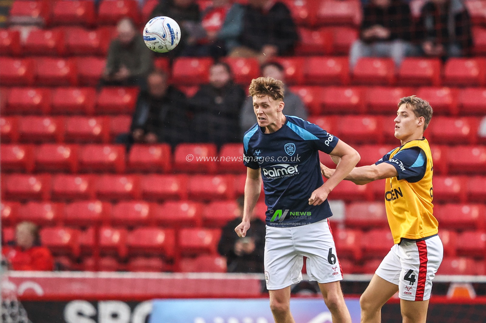 Connor O'Riordan of Barnsley in the pregame warmup session during the Sky Bet League One match Barnsley vs Blackpool at Oakwell, Barnsley, United Kingdom on 02 September 2026

(Photo by Alfie Cosgrove/News Images)