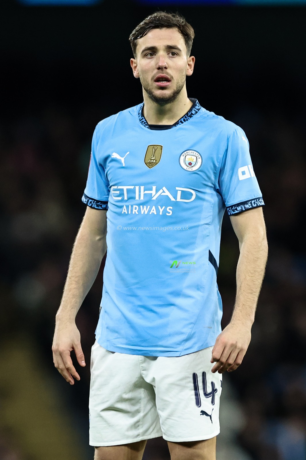 Nico GonzÃ¡lez of Manchester City during the Emirates FA Cup 5th Round match Manchester City vs Plymouth Argyle at Etihad Stadium, Manchester, United Kingdom, 1st March 2025

(Photo by Mark Cosgrove/News Images)