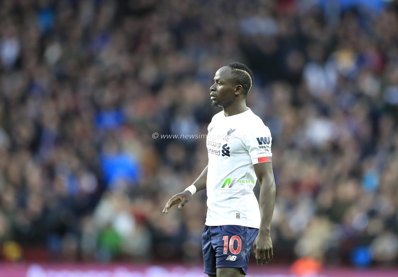 2nd November 2019, Villa Park, Birmingham, England; Premier League, Aston Villa v Liverpool : Sadio Mane (10) of Liverpool

Credit: Conor Molloy/News Images