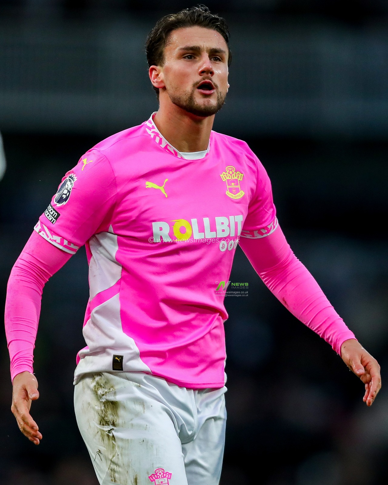 Taylor Harwood-Bellis of Southampton reacts during the Premier League match Fulham vs Southampton at Craven Cottage, London, United Kingdom, 22nd December 2024

(Photo by Izzy Poles/News Images)