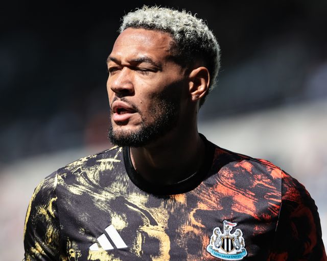 Joelinton of Newcastle United in the pregame warmup session during the Premier League match Newcastle Untied vs Brighton & Hove Albion at St. James's Park, Newcastle, United Kingdom on 02 May 2026

(Photo by Mark Cosgrove/News Images)