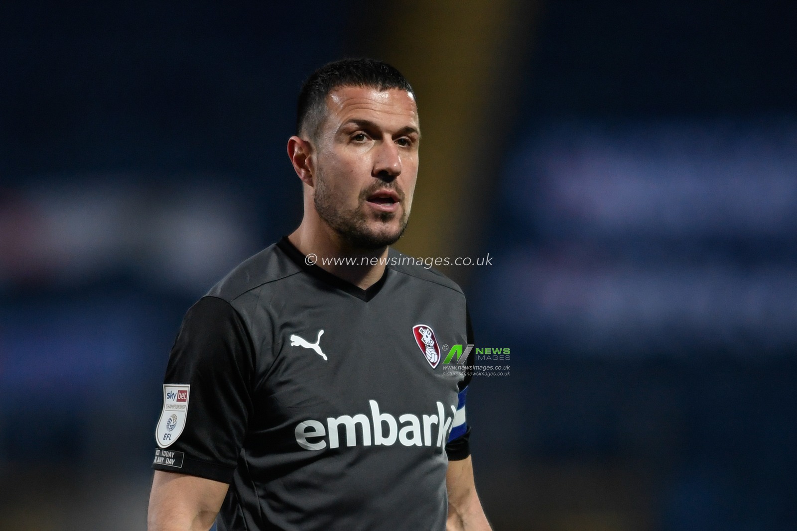 Richard Wood #6 of Rotherham United in action during the game