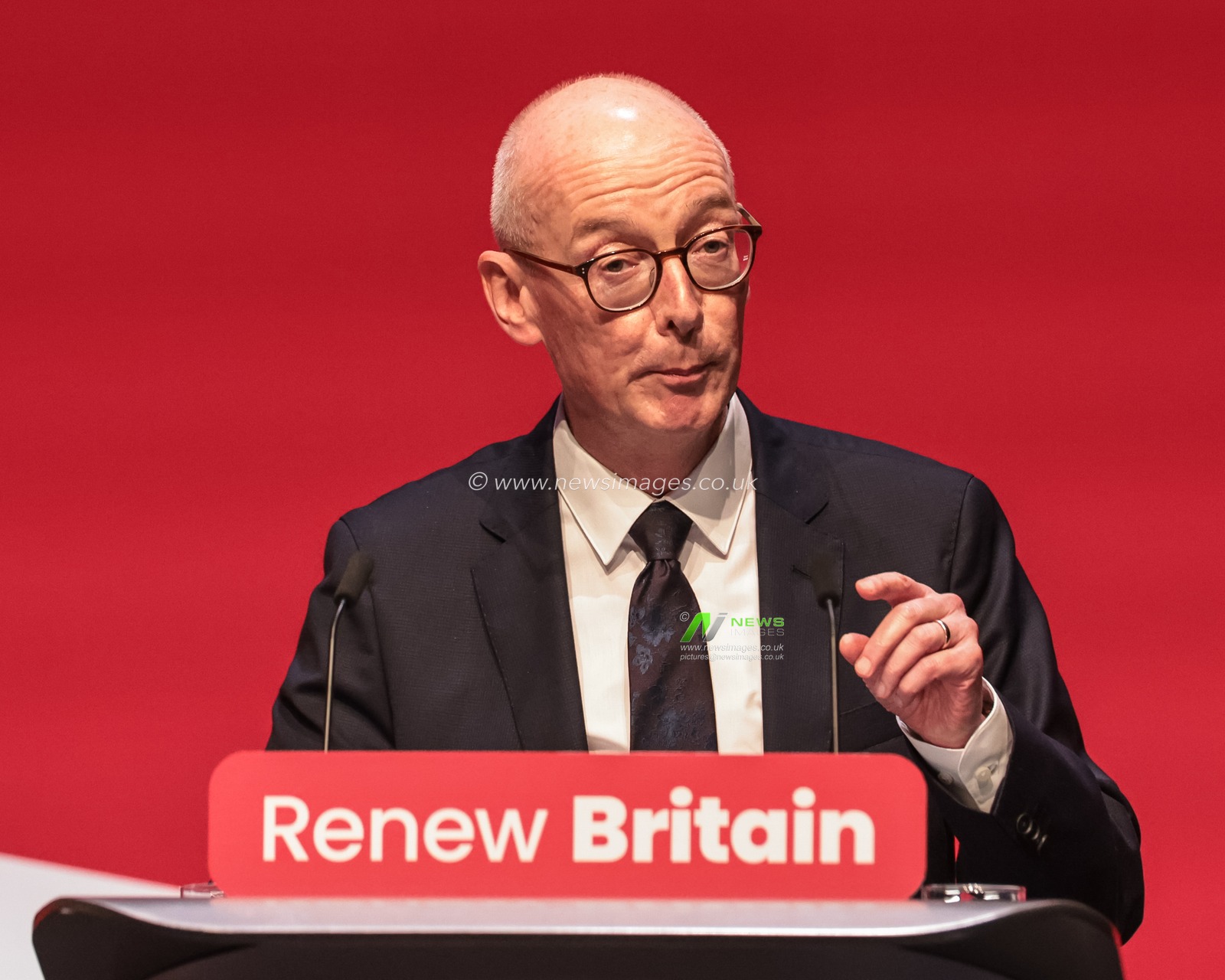 Pat McFadden MP, Secretary of State for Work and Pensions addresses the Conference during the labour Party Annual Conference 2025 Day 2 at The ACC, Liverpool, United Kingdom, 29th September 2025

(Photo by Mark Cosgrove/News Images)