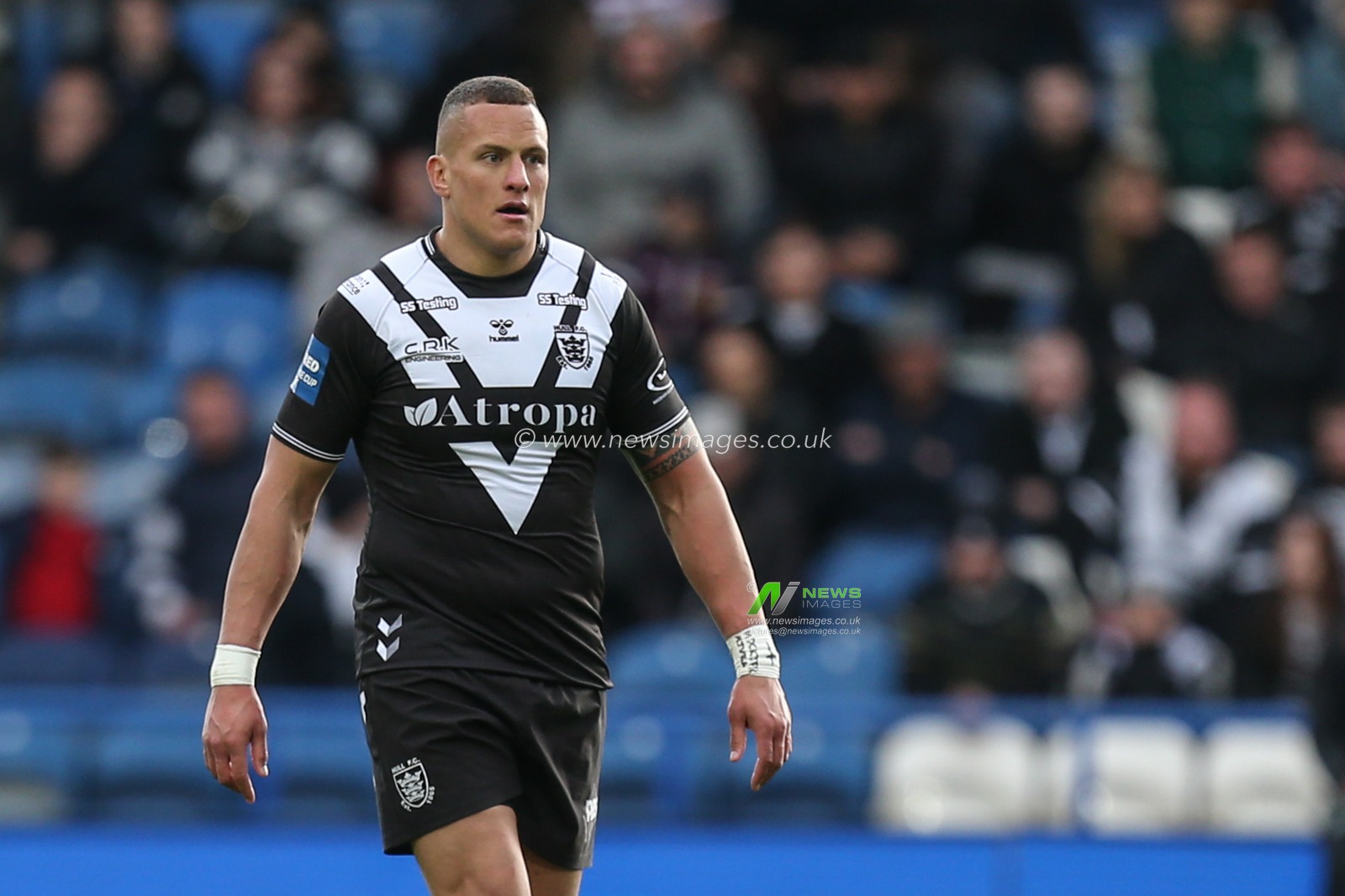 Kane Evans #16 of Hull FC during the game