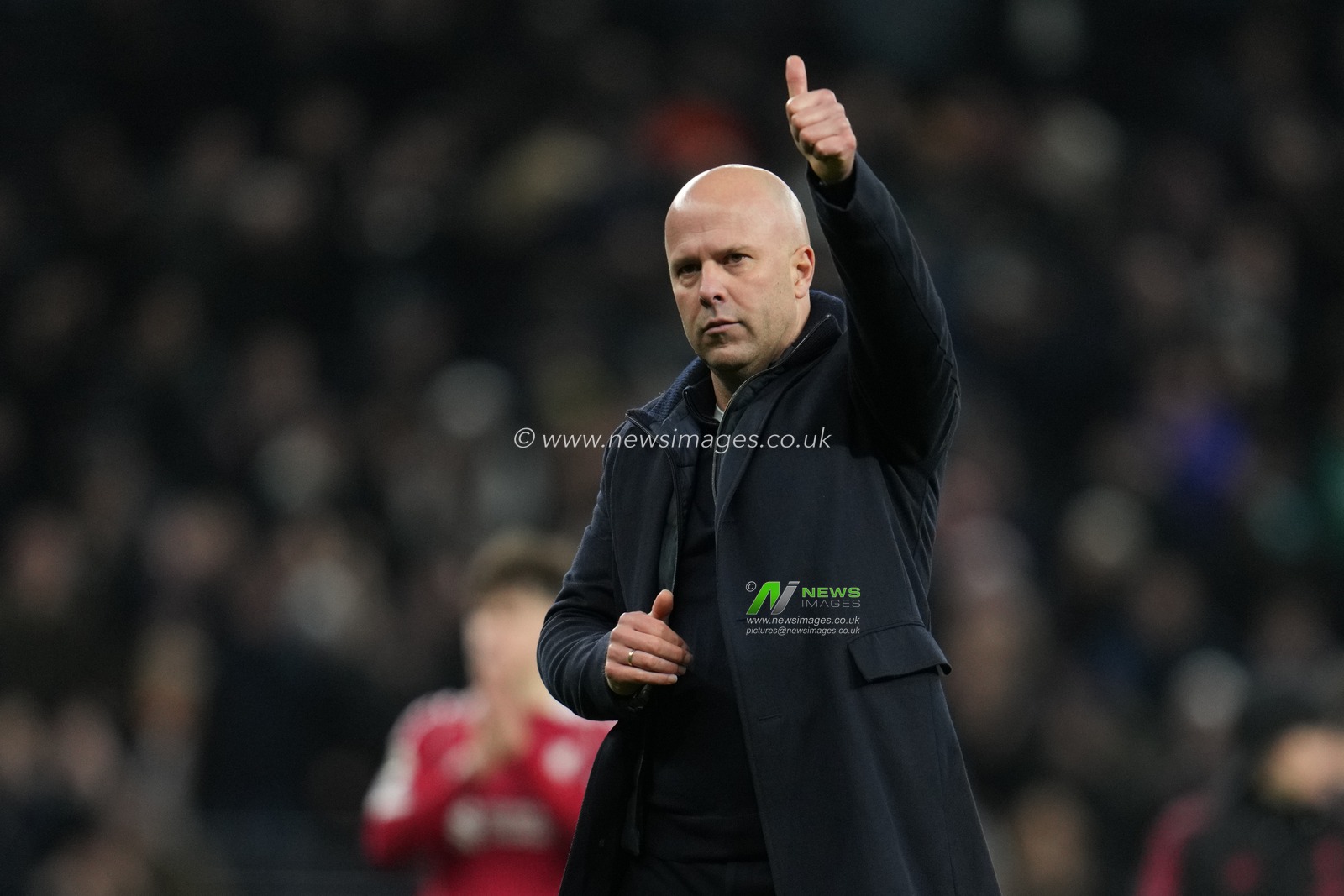 Arne Slot manager of Liverpool at full time during the Premier League match Tottenham Hotspur vs Liverpool at Tottenham Hotspur Stadium, London, United Kingdom, 20th December 2025

(Photo by Harvey Murphy/News Images)

*** GER AUT SUI OUT ***