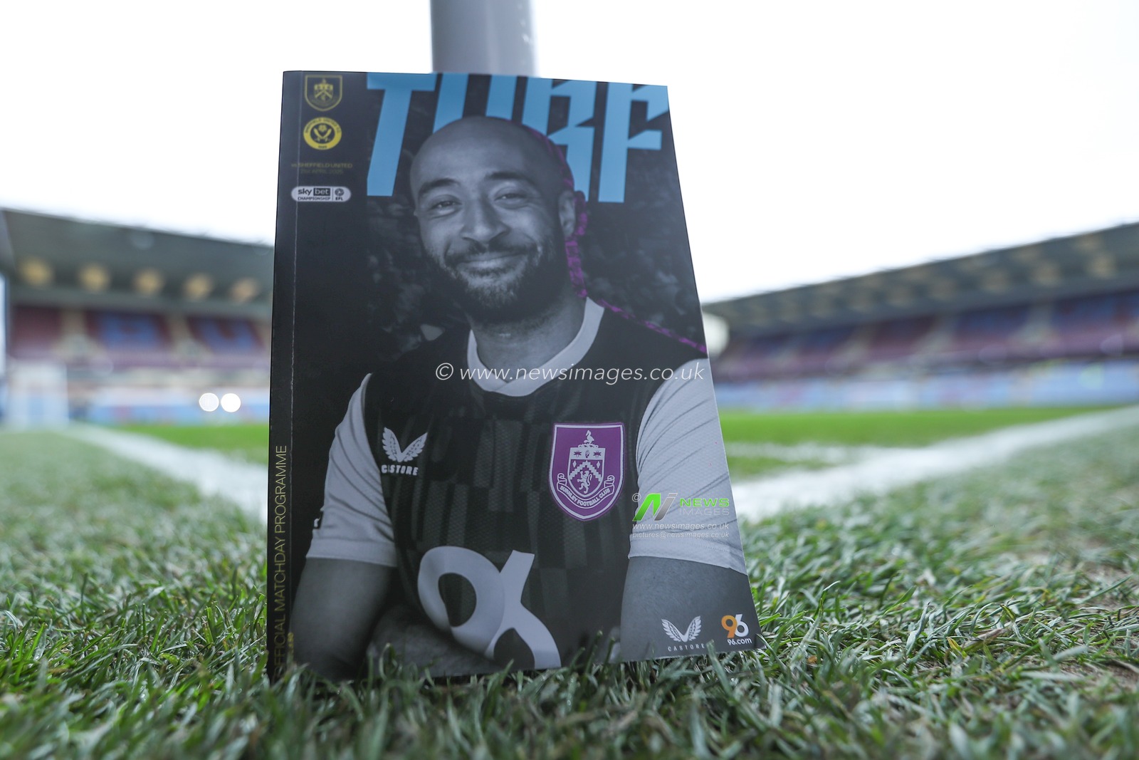 Match day program ahead of the Sky Bet Championship match Burnley vs Sheffield United at Turf Moor, Burnley, United Kingdom, 21st April 2025

(Photo by Jorge Horsted/News Images)