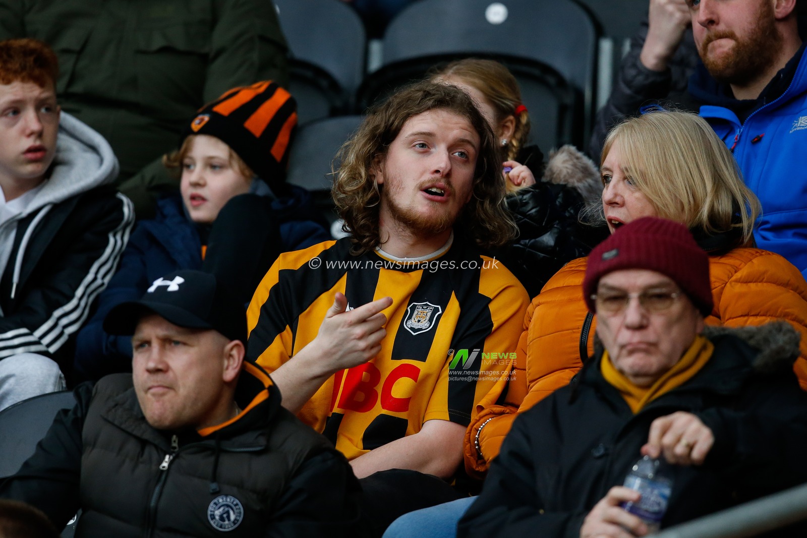 A fan of Hull City during the Sky Bet Championship match Hull City vs Preston North End at MKM Stadium, Hull, United Kingdom, 18th February 2023

(Photo by Ben Early/News Images)