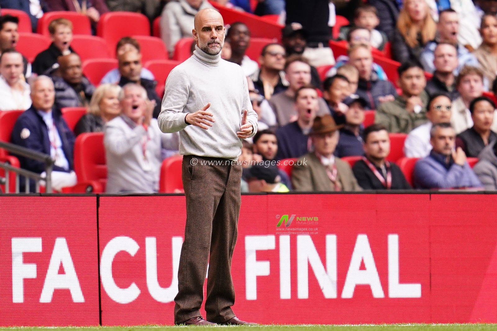 Josep Guardiola manager of Manchester City during the Emirates FA Cup Final match Chelsea vs Manchester City at Wembley Stadium, London, United Kingdom on 16 May 2026

(Photo by Harvey Murphy/News Images)