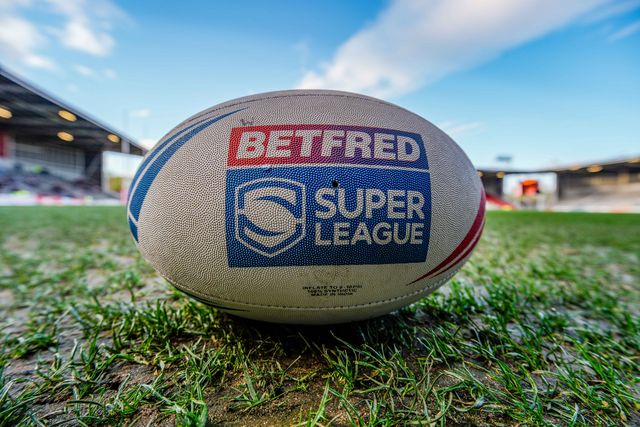 A general view of the match ball during the Betfred Challenge Cup Quarter Final match St Helens vs Catalans Dragons at The BrewDog Stadium, St Helens, United Kingdom on 10 April 2026

(Photo by Maynard Manyowa/News Images)
