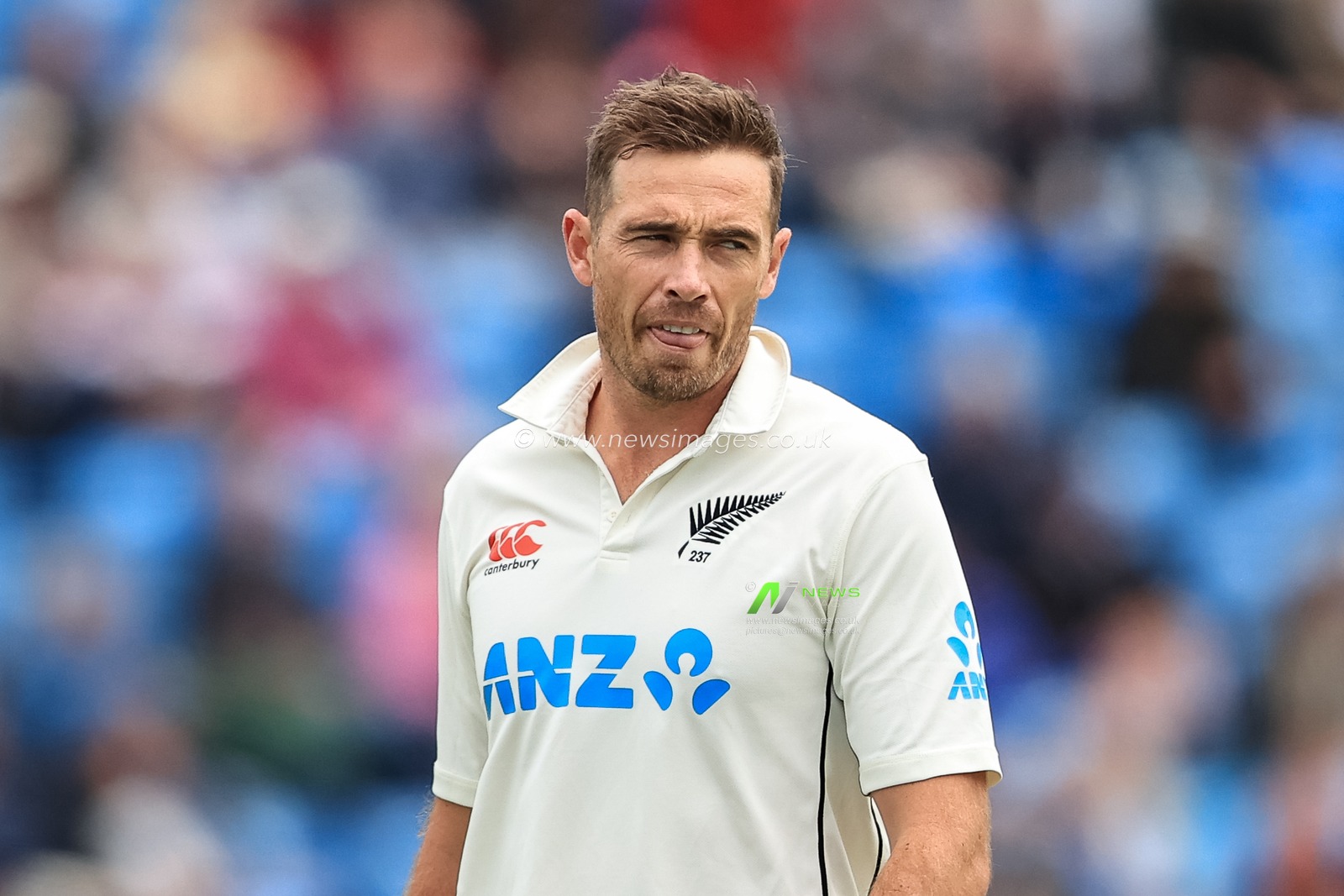 Tim Southee of New Zealand during the game