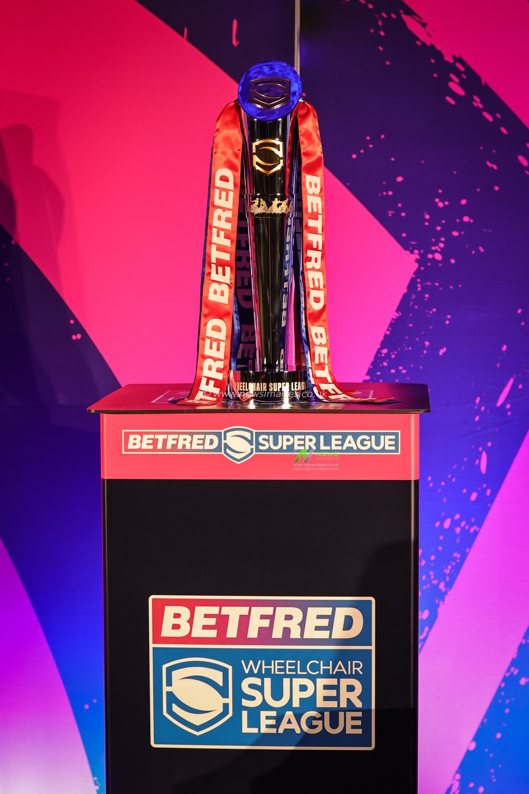 The all new Wheelchair Super League trophy during the Super League media launch at Science and Industry Museum, Manchester, United Kingdom, 9th February 2023

(Photo by Mark Cosgrove/News Images)