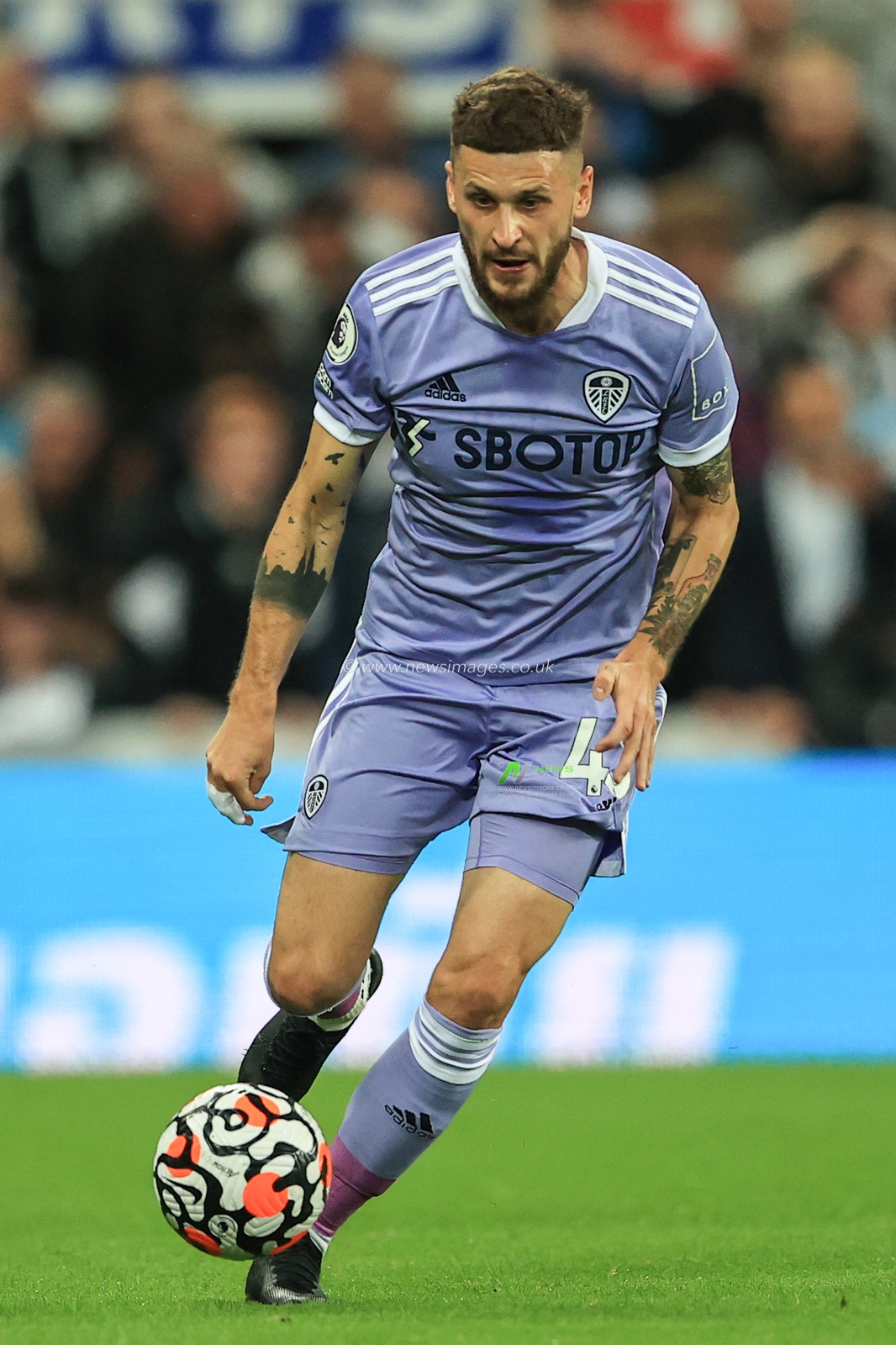 Mateusz Klich #43 of Leeds United in action during the game