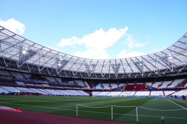 General view of the London Stadium ahead of the Emirates FA Cup Quarter-Final match West Ham United vs Leeds United at London Stadium, London, United Kingdom on 04 April 2026

(Photo by Harvey Murphy/News Images)