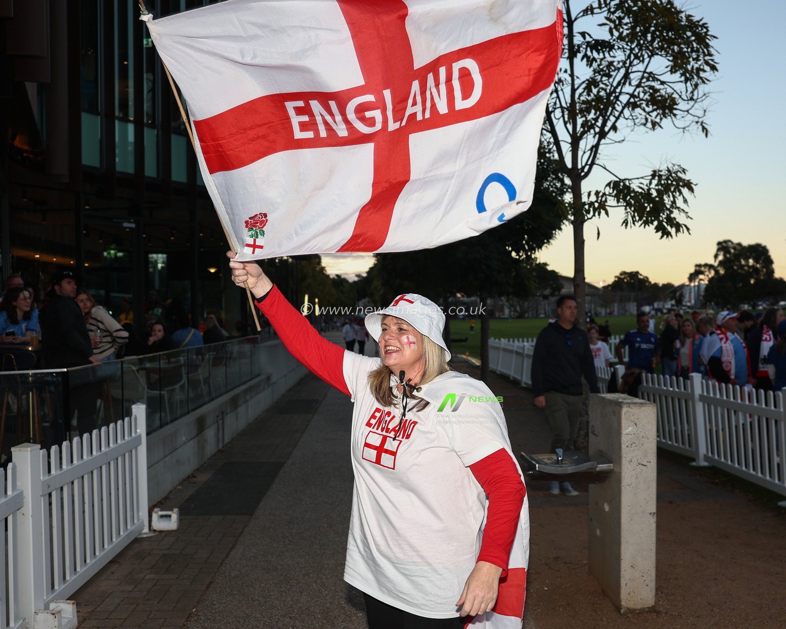Fans arrive during the FIFA Women's World Cup 2023 Final match Spain Women vs England Women at Stadium Australia, Sydney, Australia, 20th August 2023

(Photo by Patrick Hoelscher/News Images)