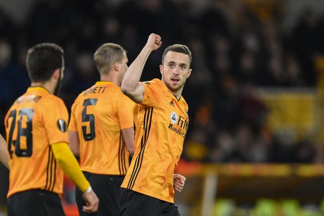 UEFA Europa League Wolverhampton Wanderers v Besiktas,Diogo Jota,scores, goal, cele,celebration, ,#tweet